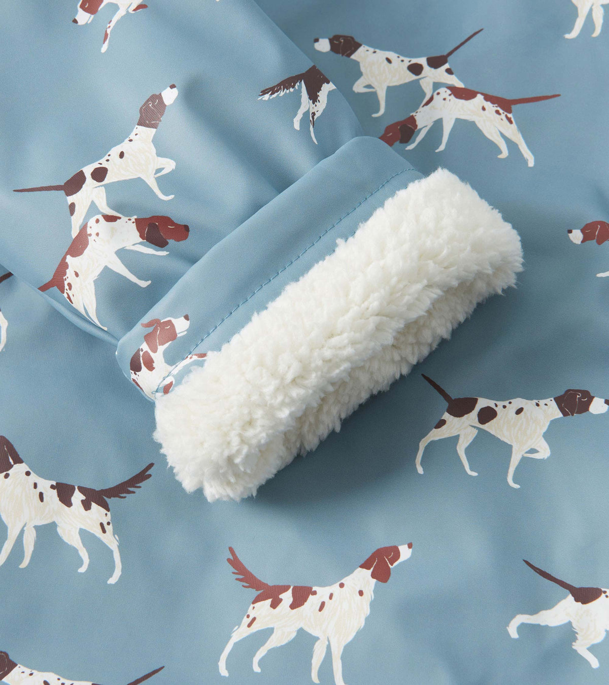 Hatley On The Hunt Sherpa Lined Raincoat Clothing 3YRS / Grey,4YRS / Grey,5YRS / Grey,6YRS / Grey,7YRS / Grey,8YRS / Grey