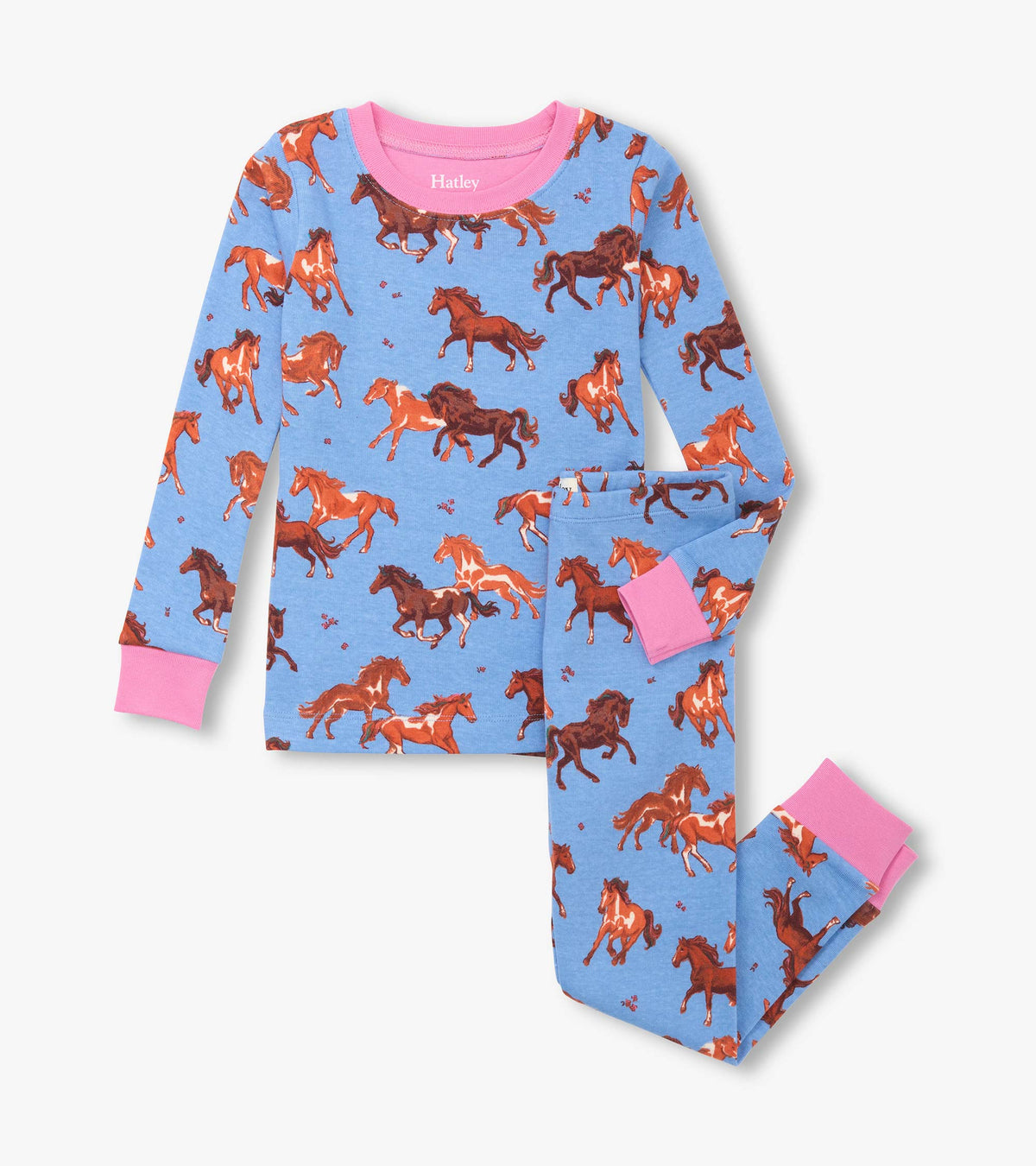 Hatley Tinsel Horses Pj Set Clothing 3YRS / Multi,4YRS / Multi,5YRS / Multi,6YRS / Multi,7YRS / Multi,8YRS / Multi,10YRS / Multi