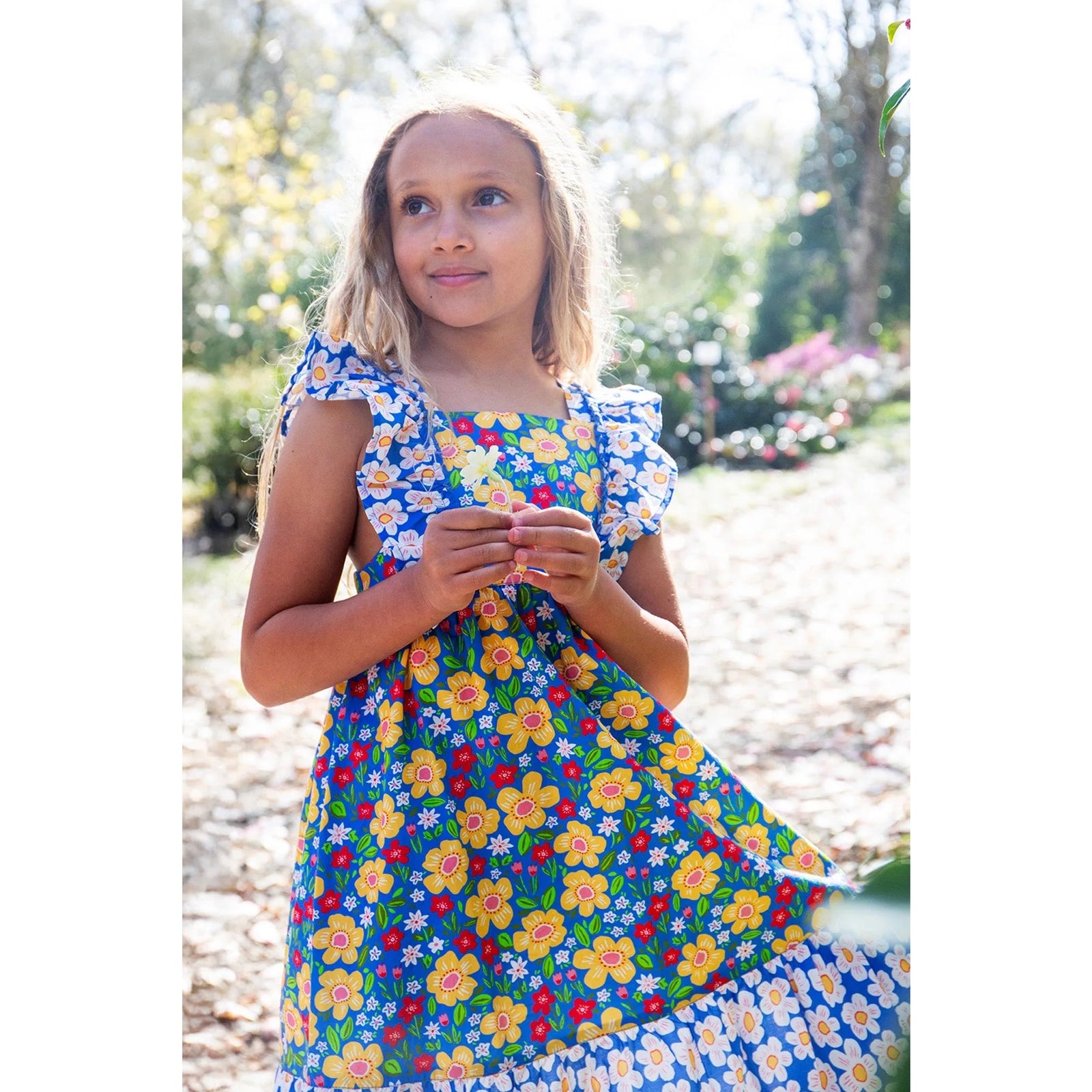 Frugi Audrey Dress 502108S6plzm Daisy Chain