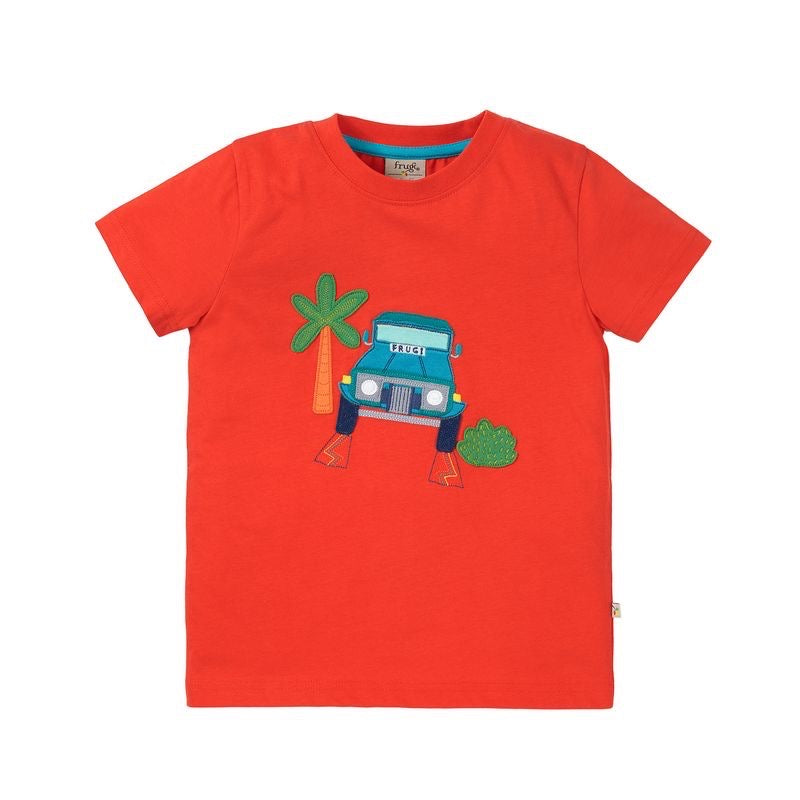 Frugi Avery Vehicle T-Shirt Pg6b6 Clothing 3-4YRS / Multi,4-5YRS / Multi,5-6YRS / Multi,6-7YRS / Multi,7-8YRS / Multi,8-9YRS / Multi