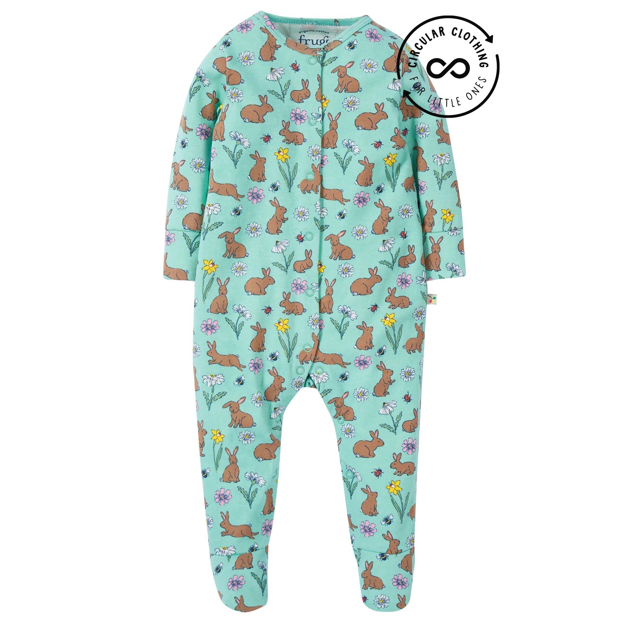 Frugi Baby Rabbits Gift Set Pn3ge Clothing NEWBORN / Aqua,0-3M / Aqua,3-6M / Aqua,6-9M / Aqua