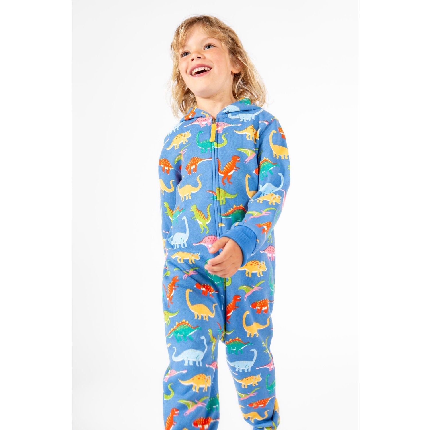 Frugi Big Snugglesuit Cobalt Dino Roar Clothing 2-3YRS / Cobalt Blue,3-4YRS / Cobalt Blue,4-5YRS / Cobalt Blue,5-6YRS / Cobalt Blue,6-7YRS / Cobalt Blue,7-8YRS / Cobalt Blue