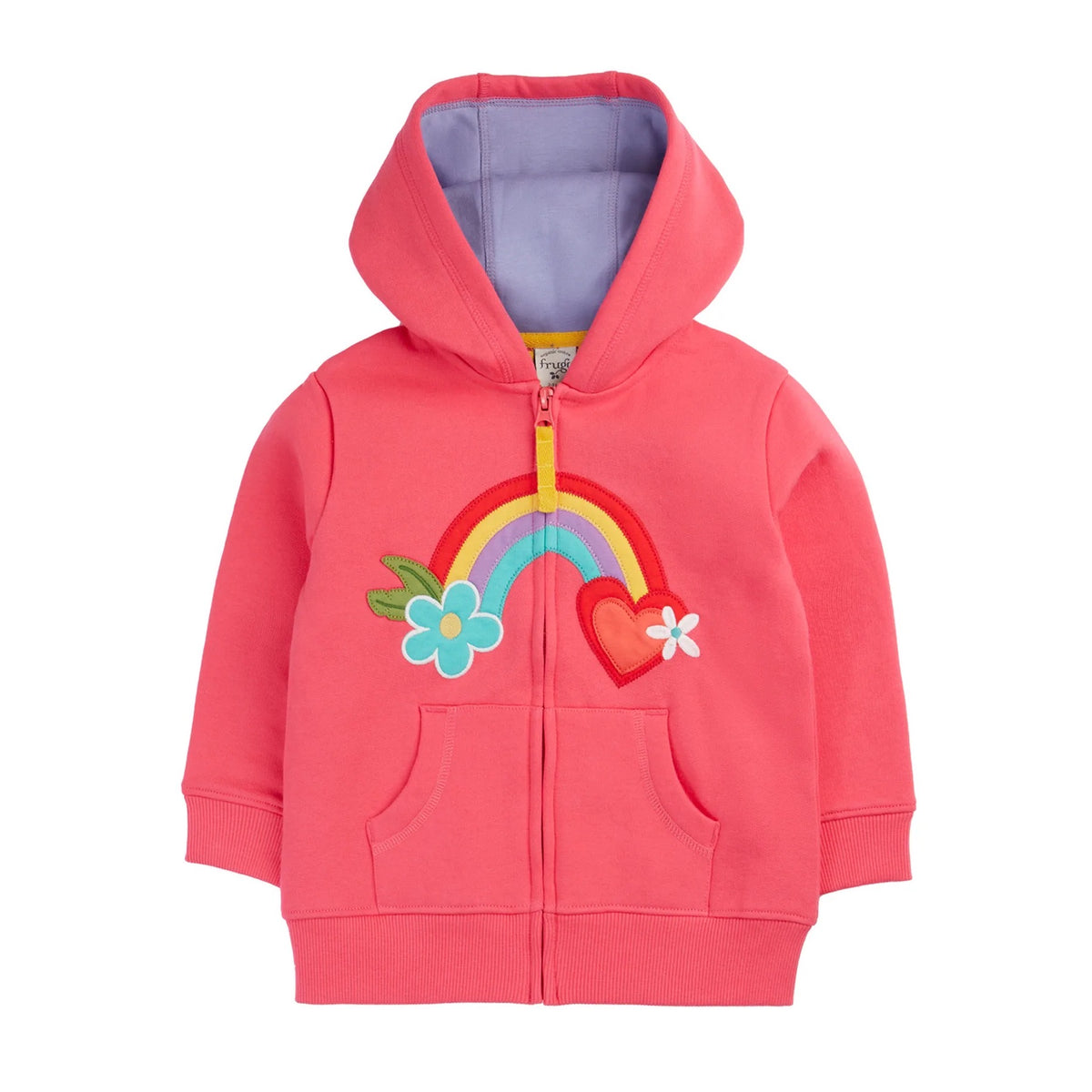 Frugi Carbis Hoodie 500153S6rolm Rainbow Clothing 3-4YRS / Watermelon,4-5YRS / Watermelon,5-6YRS / Watermelon,6-7YRS / Watermelon,7-8YRS / Watermelon,8-9YRS / Watermelon