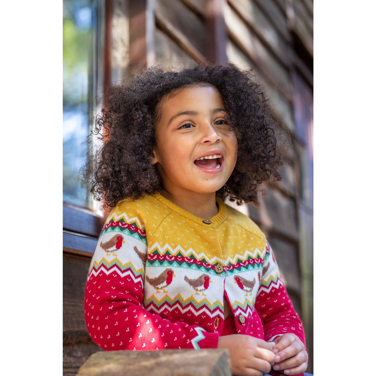 Frugi Carol Cardigan Festive Fairisle Clothing 2-3YRS / Red,3-4YRS / Red,4-5YRS / Red,5-6YRS / Red,6-7YRS / Red,7-8YRS / Red,8-9YRS / Red
