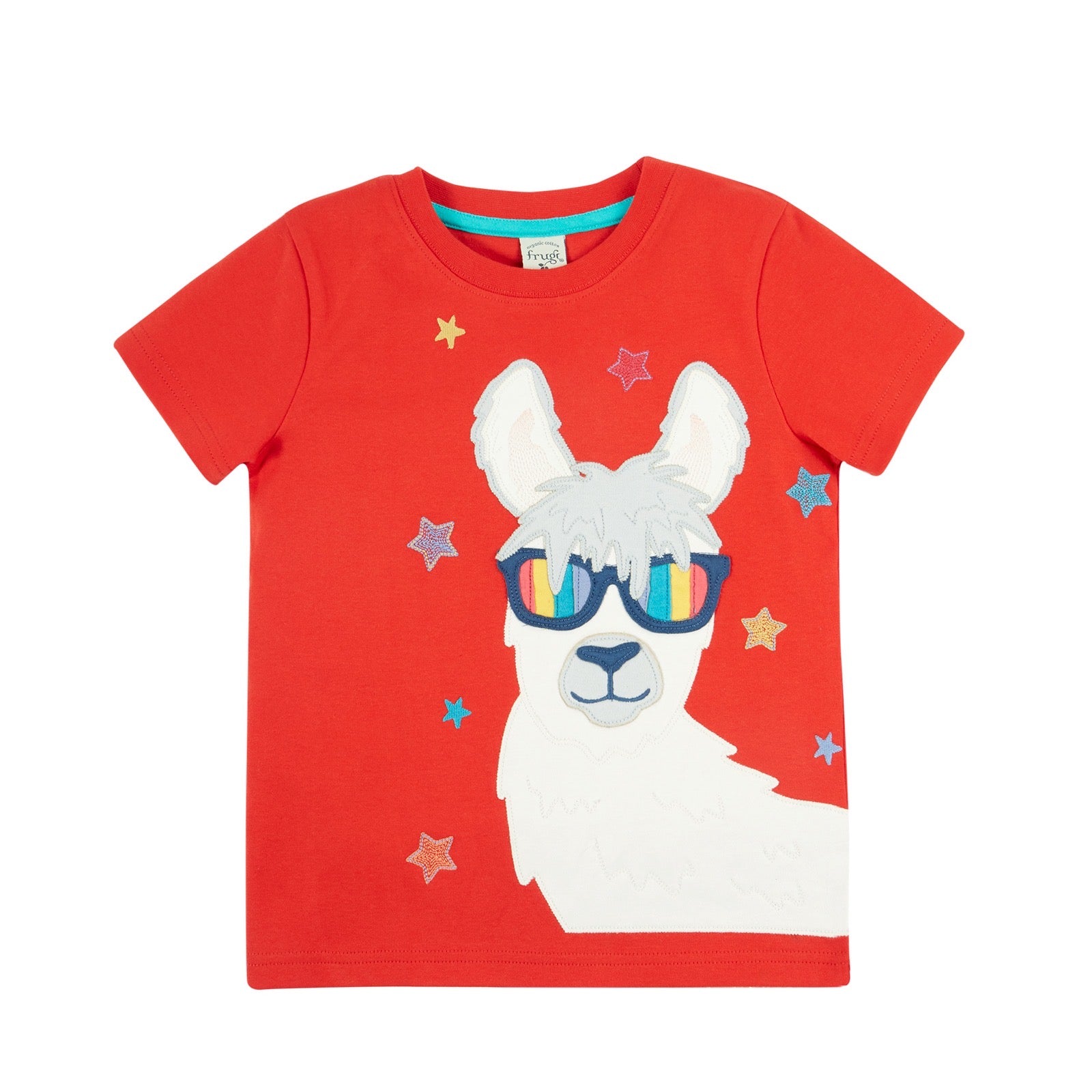 Frugi Carsen Llama T-Shirt Clothing 2-3YRS / Strawberry,3-4YRS / Strawberry,4-5YRS / Strawberry,5-6YRS / Strawberry,6-7YRS / Strawberry,7-8YRS / Strawberry,8-9YRS / Strawberry