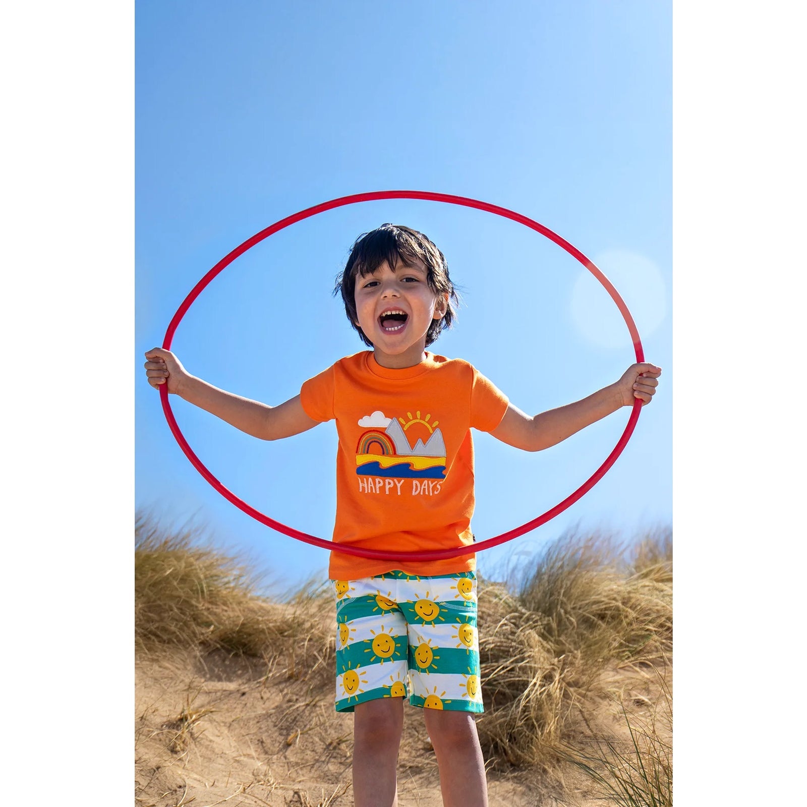 Frugi Carsen T-Shirt 500349S6szhn Happy Days Clothing 4-5YRS / Orange,5-6YRS / Orange,6-7YRS / Orange,7-8YRS / Orange,8-9YRS / Orange