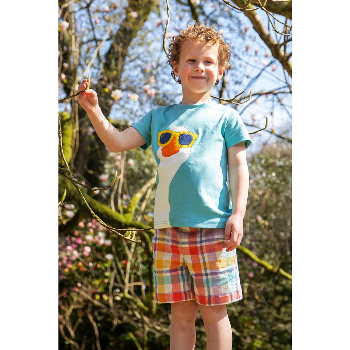 Frugi Carsen T-Shirt 501788S6lgyh Goose Clothing 2-3YRS / Blue,3-4YRS / Blue,4-5YRS / Blue,5-6YRS / Blue,6-7YRS / Blue