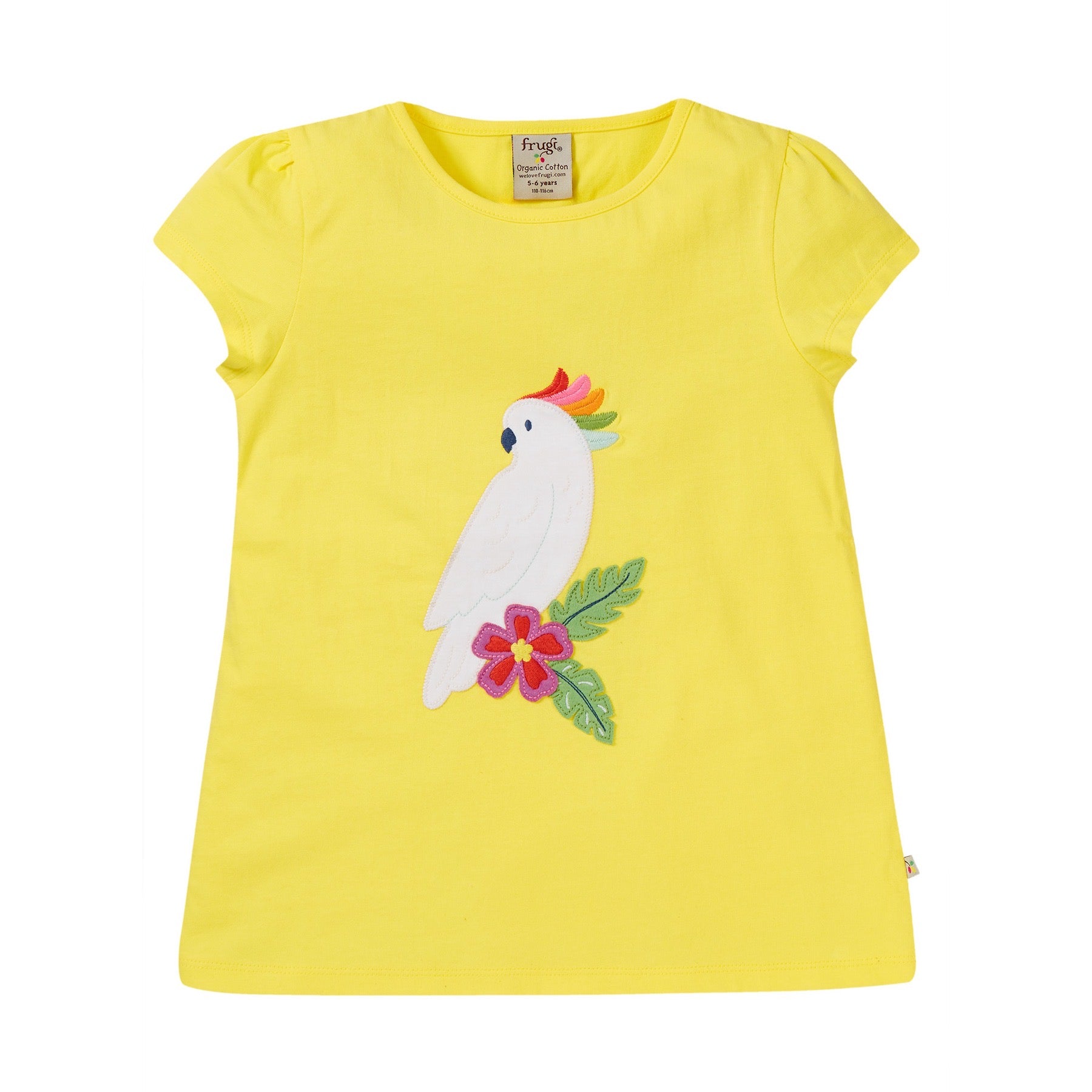 Frugi Cassia Cockatoo T-Shirt Pd9bi Clothing 2-3YRS / Yellow,3-4YRS / Yellow,4-5YRS / Yellow,5-6YRS / Yellow,6-7YRS / Yellow,7-8YRS / Yellow,8-9YRS / Yellow,9-10YRS / Yellow