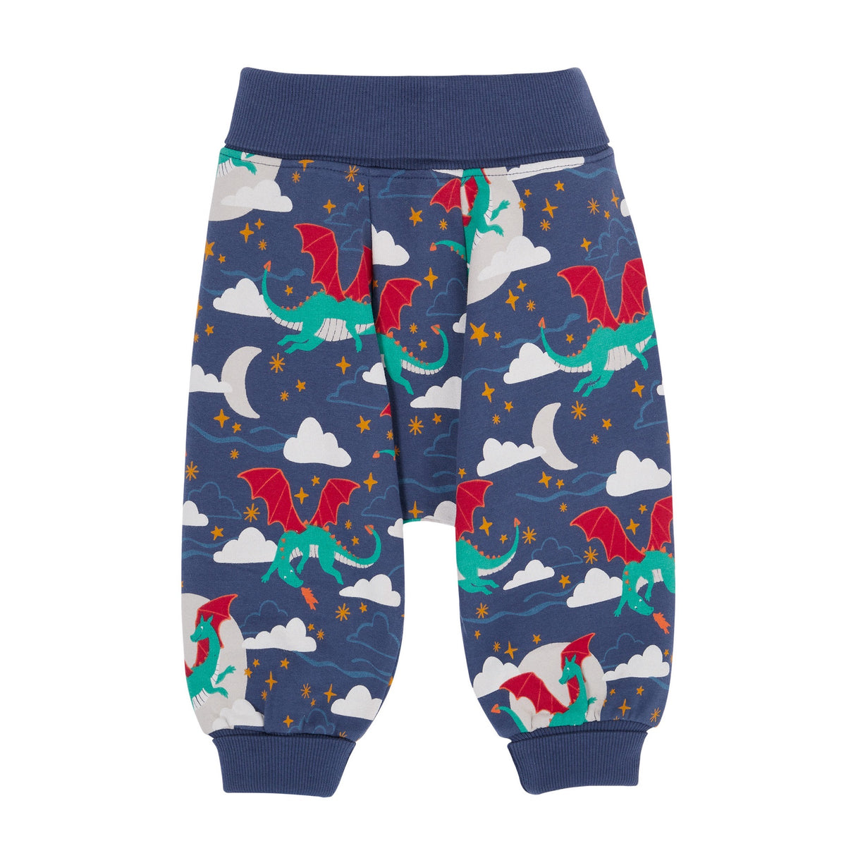Frugi Cosy Parsnip Pants Navy Dragon Skies Clothing 3-6M / Navy,6-9M / Navy,9-12M / Navy,12-18M / Navy