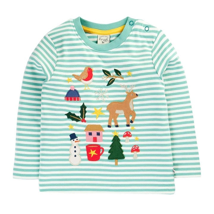 Frugi Infant Discovery Top 500136A6uijl Winter Clothing 12-24M / Seagrass,2-3YRS / Seagrass,3-4YRS / Seagrass,4-5YRS / Seagrass