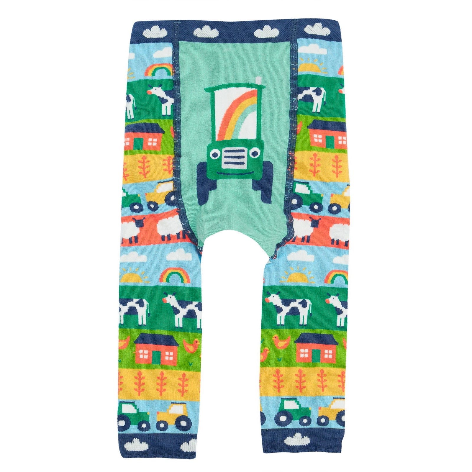 Frugi Infant Knitted Leggings Farm Fairisle Tractor Clothing 0-6M / Multi,6-12M / Multi,1-2YRS / Multi,2-4YRS / Multi