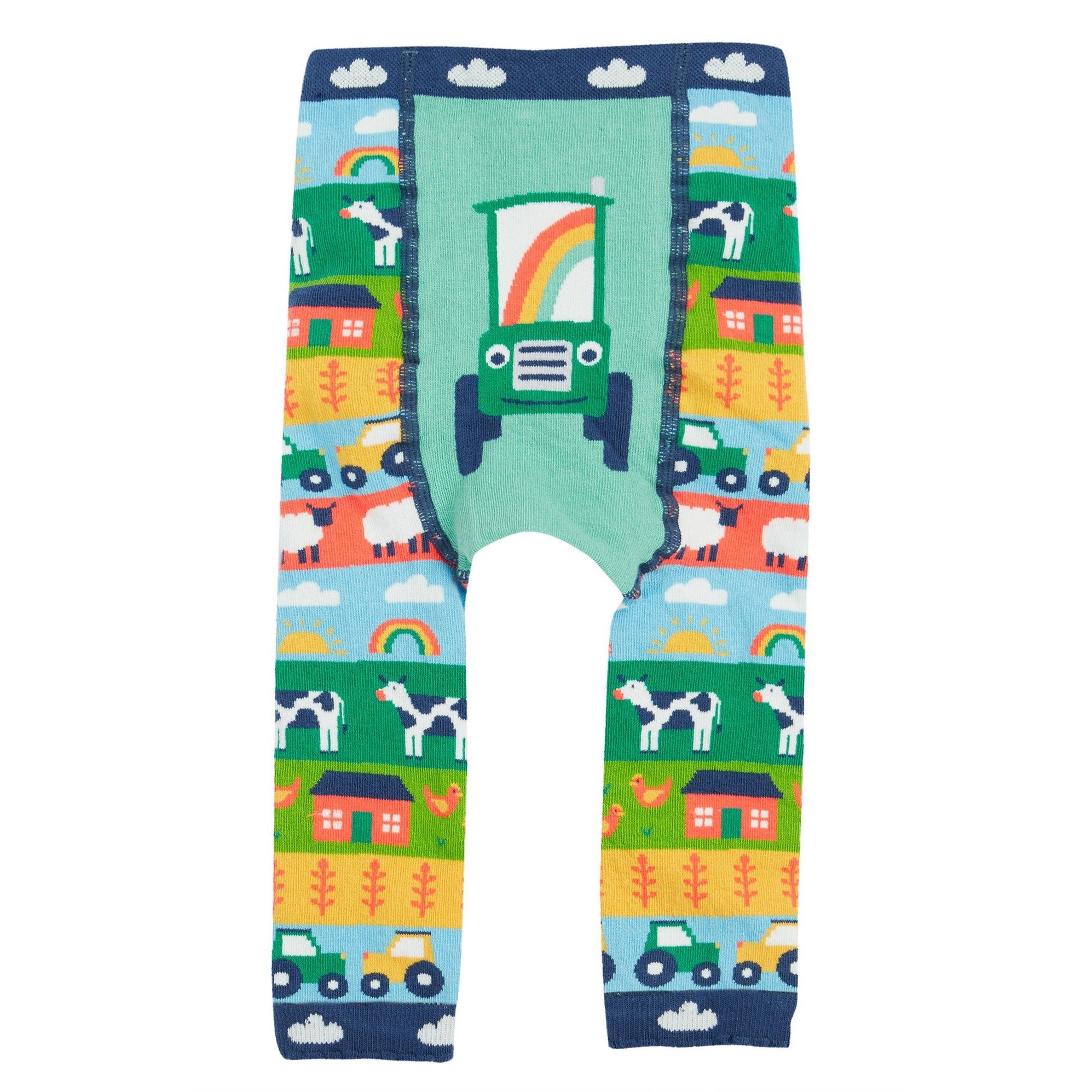 Frugi Infant Knitted Leggings Farm Fairisle Tractor Clothing 0-6M / Multi,6-12M / Multi,1-2YRS / Multi,2-4YRS / Multi