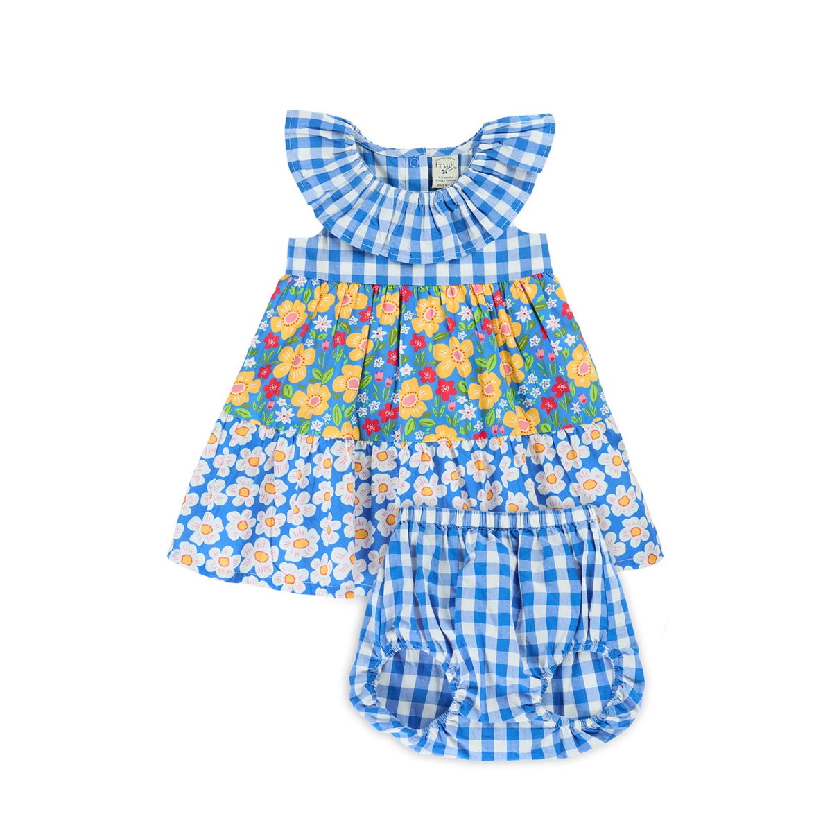 Frugi Infant Nina Ruffle Dress Set