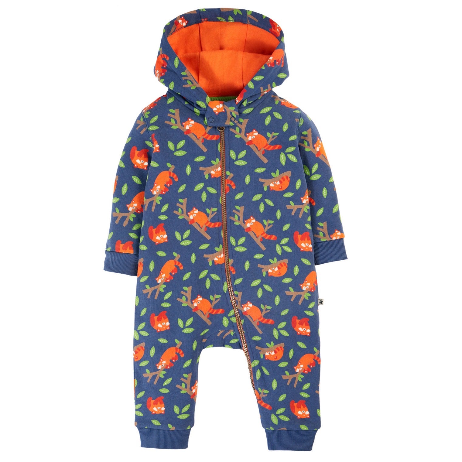 Frugi Infant Snugglesuit Red Panda Pals Clothing 3-6M / Multi,6-9M / Multi,9-12M / Multi,12-18M / Multi,18-24M / Multi,2-3YRS / Multi,3-4YRS / Multi,4-5YRS / Multi