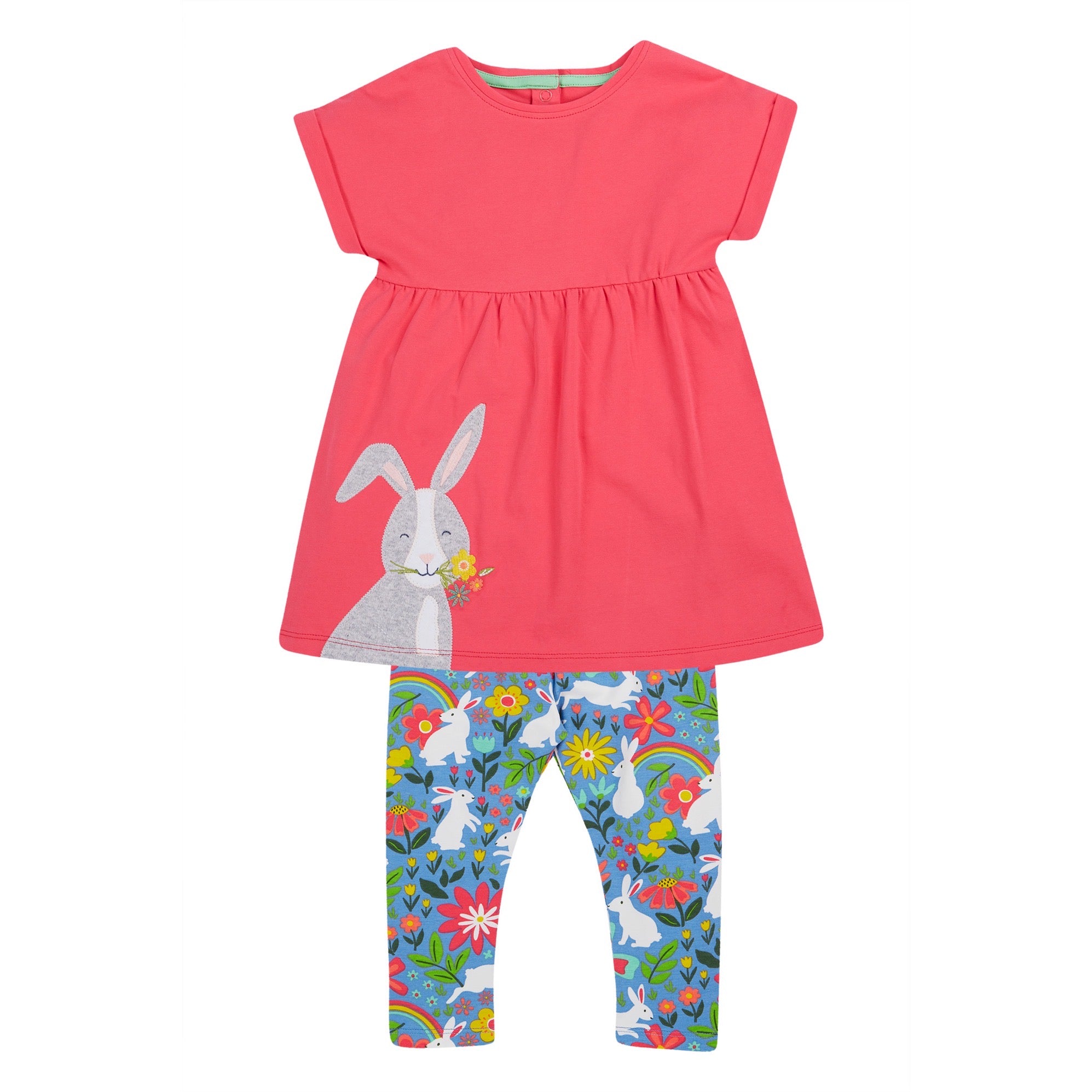 Frugi Iris Outfit Bunny Bounce 501685S5wabb Clothing 0-3M / Multi,3-6M / Multi,6-9M / Multi,9-12M / Multi,12-18M / Multi,18-24M / Multi,2-3YRS / Multi,3-4YRS / Multi,4-5YRS / Multi