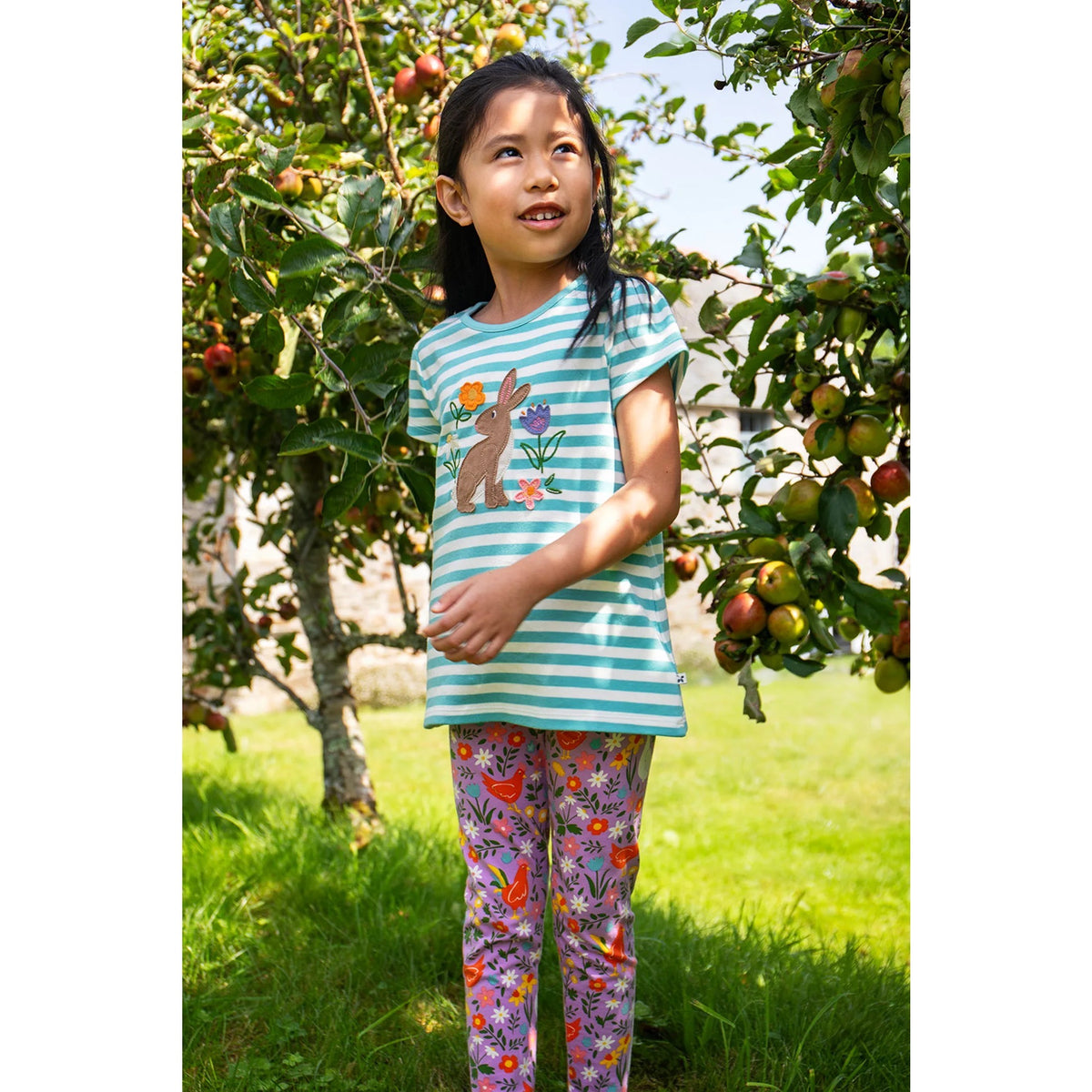 Frugi Lindsey T-Shirt 502086S6lhnj Rabbit Clothing 2-3YRS / Seagrass,3-4YRS / Seagrass,4-5YRS / Seagrass,5-6YRS / Seagrass,6-7YRS / Seagrass,7-8YRS / Seagrass,8-9YRS / Seagrass,1-2 YRS / Seagrass