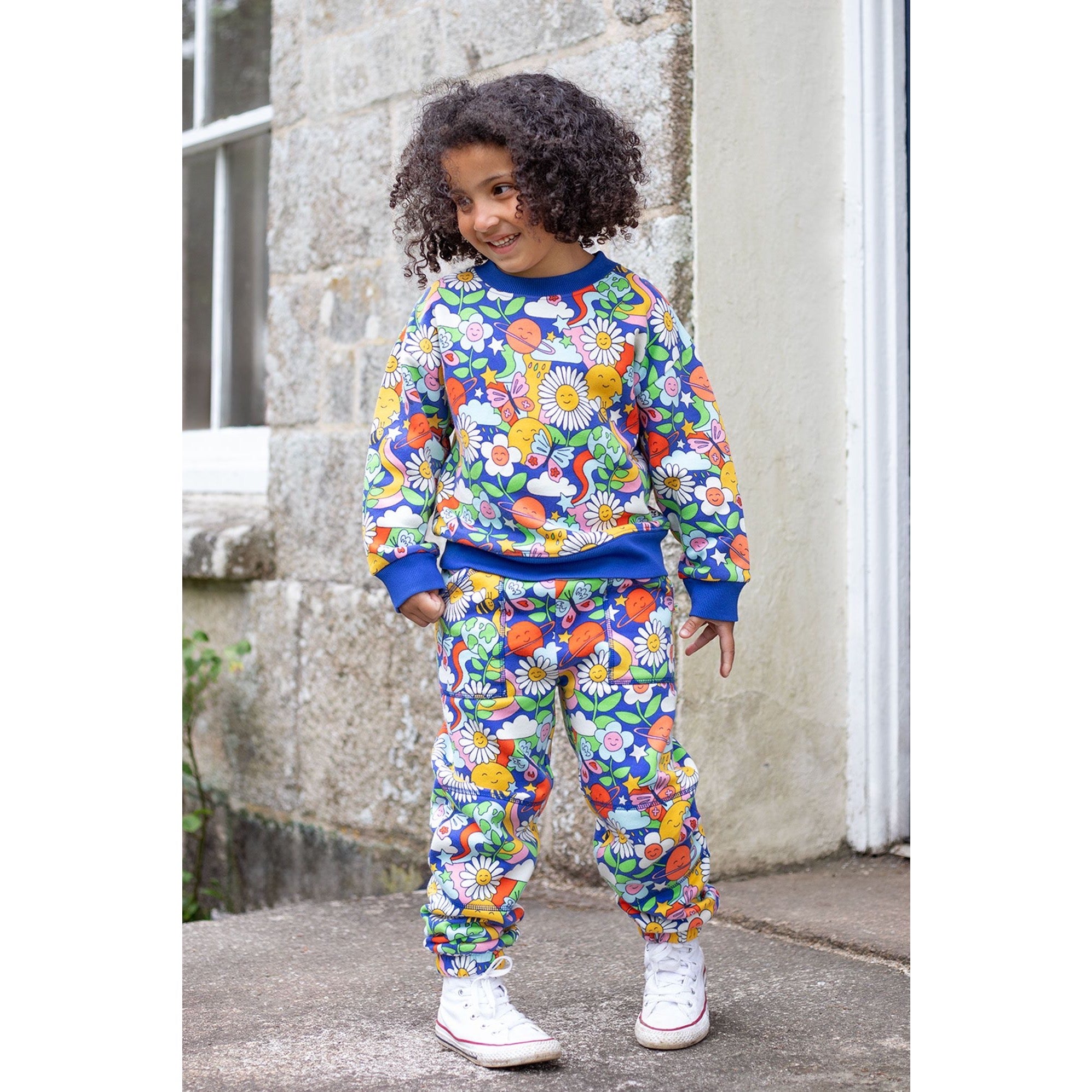 Frugi Malpas Joggers 500073A4rtrh Retro Happy Clothing 4-5YRS / Multi,5-6YRS / Multi,6-7YRS / Multi,7-8YRS / Multi