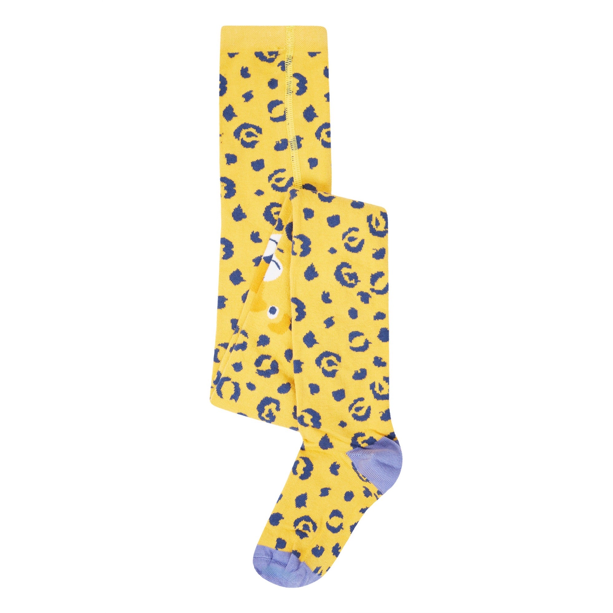 Frugi Norah Girls Tights 500065A5prle Leopard Clothing 2-4YRS / Yellow,4-6YRS / Yellow,6-8YRS / Yellow,8-10YRS / Yellow