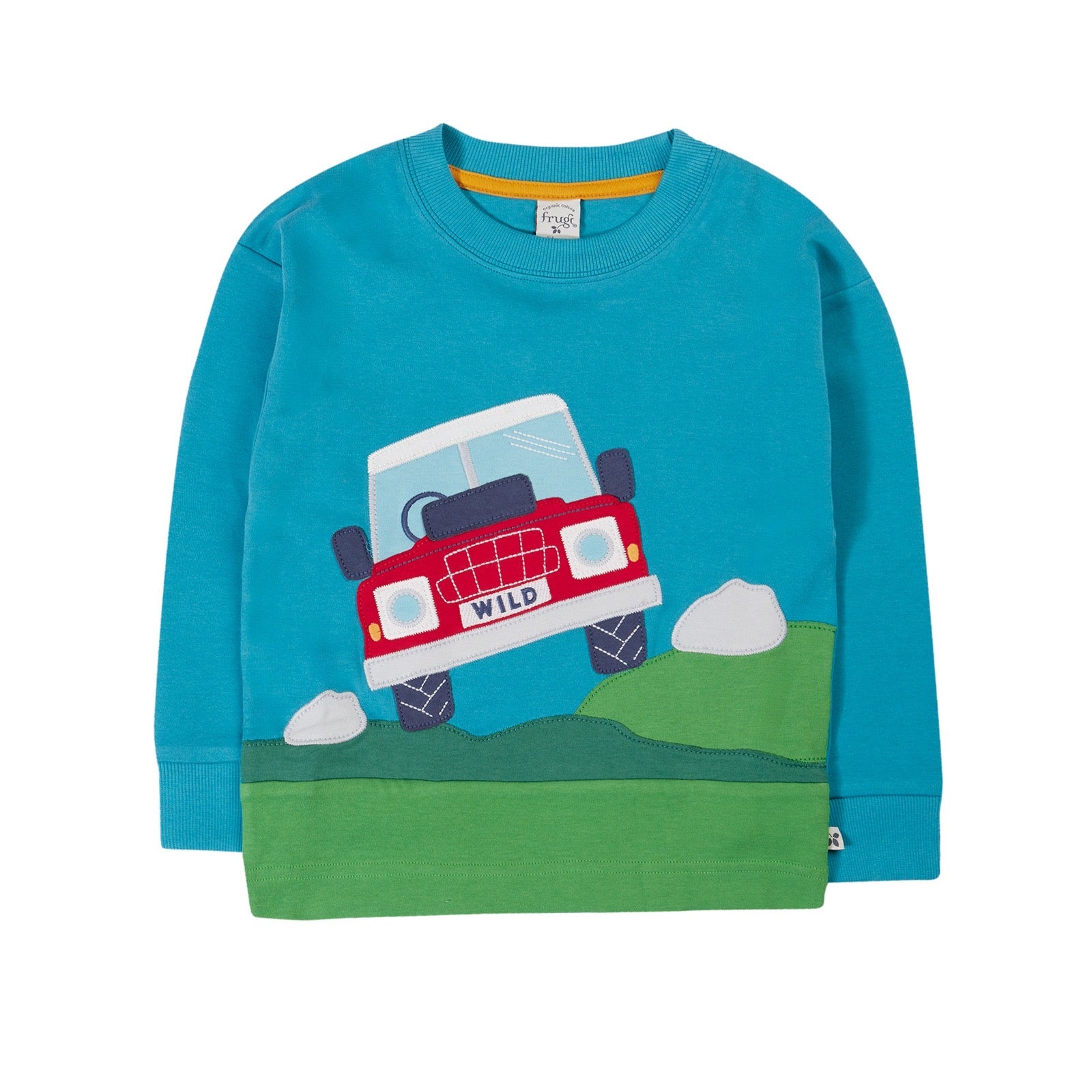 Frugi Owen Panel Top 501948A5bbvh Vehicle Clothing 3-4YRS / Blue,4-5YRS / Blue,5-6YRS / Blue,6-7YRS / Blue,7-8YRS / Blue,8-9YRS / Blue