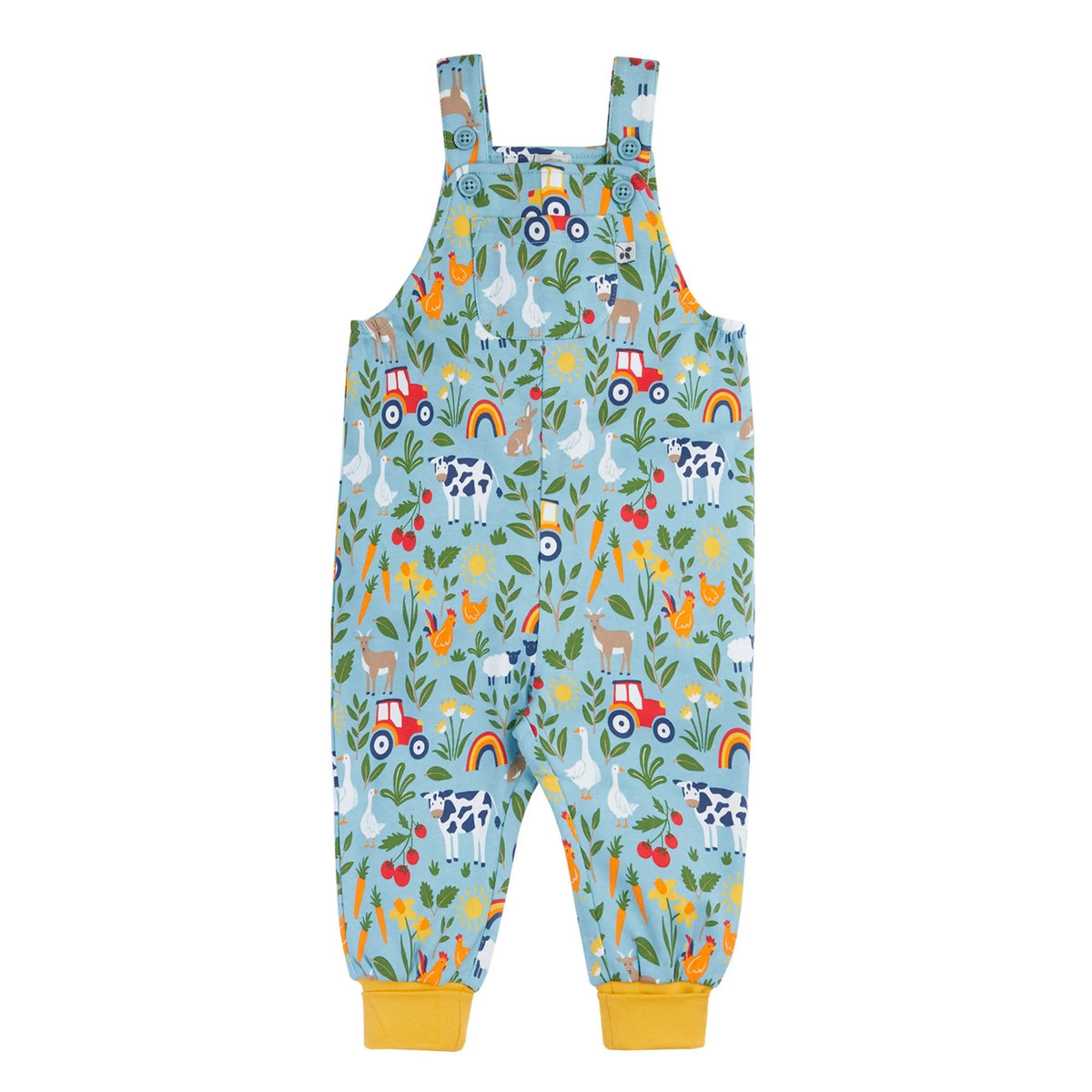 Frugi Parsnip Dungaree 500059S6onfm On The Farm Clothing 3-6M / Multi,6-9M / Multi,9-12M / Multi,12-18M / Multi