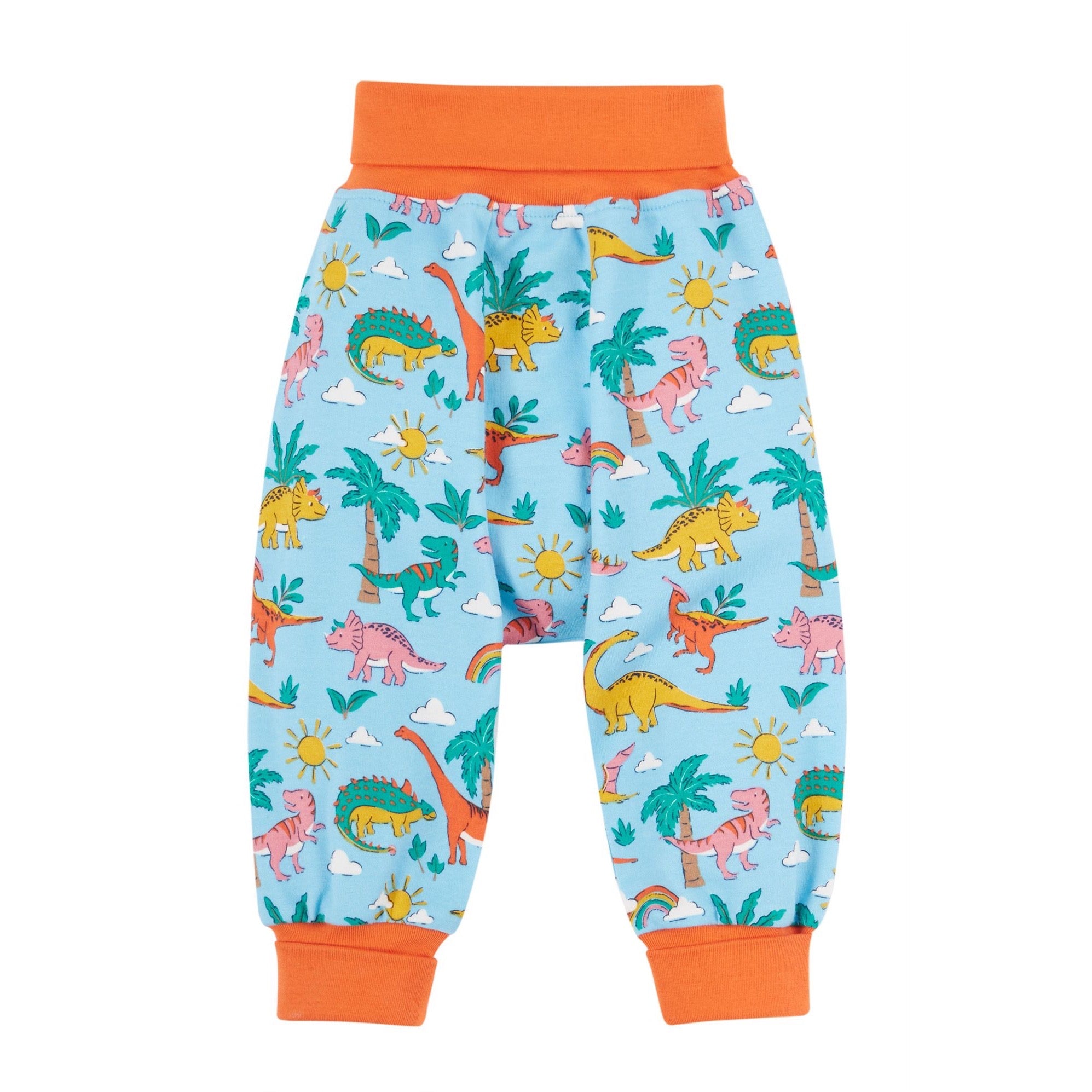 Frugi Parsnip Pants Blue Dinoland Clothing 3-6M / Blue,6-9M / Blue,9-12M / Blue,12-18M / Blue