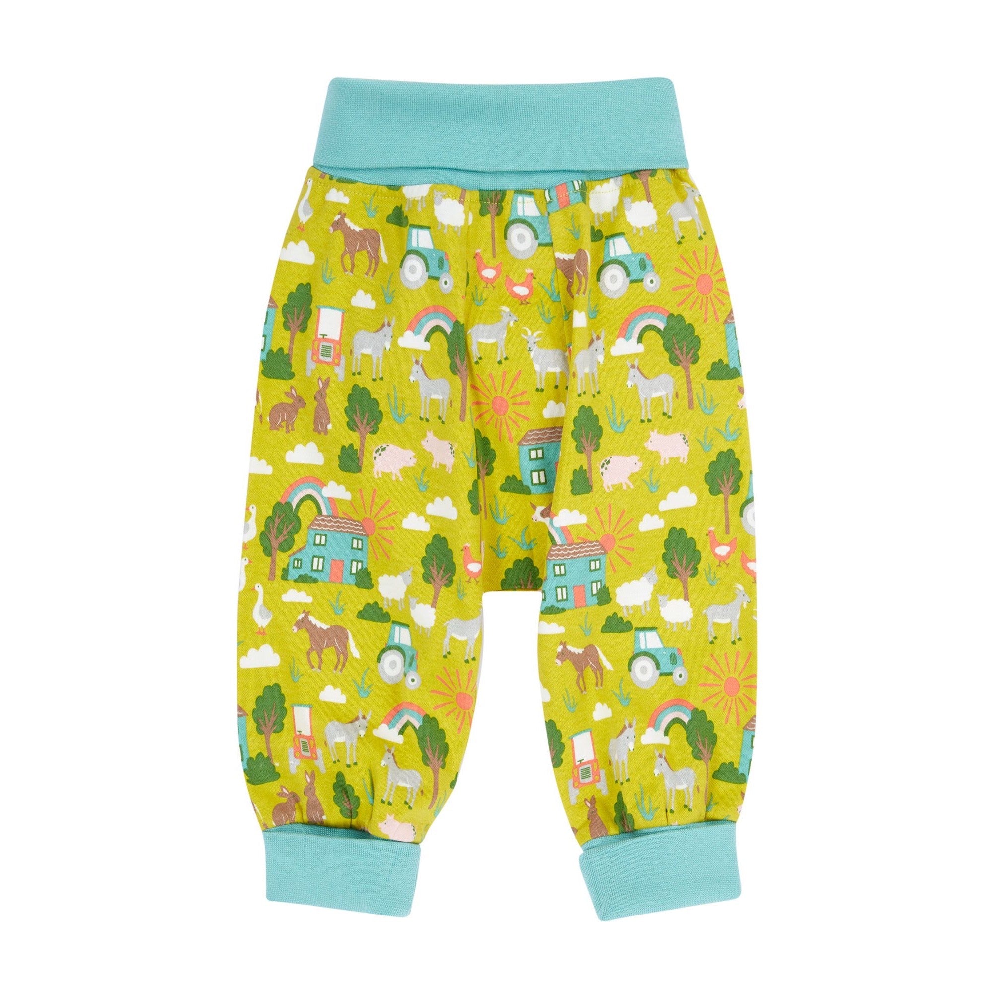 Frugi Parsnip Pants Farm Life 500058S5xxcv Clothing 3-6M / Green,6-9M / Green,9-12M / Green,12-18M / Green