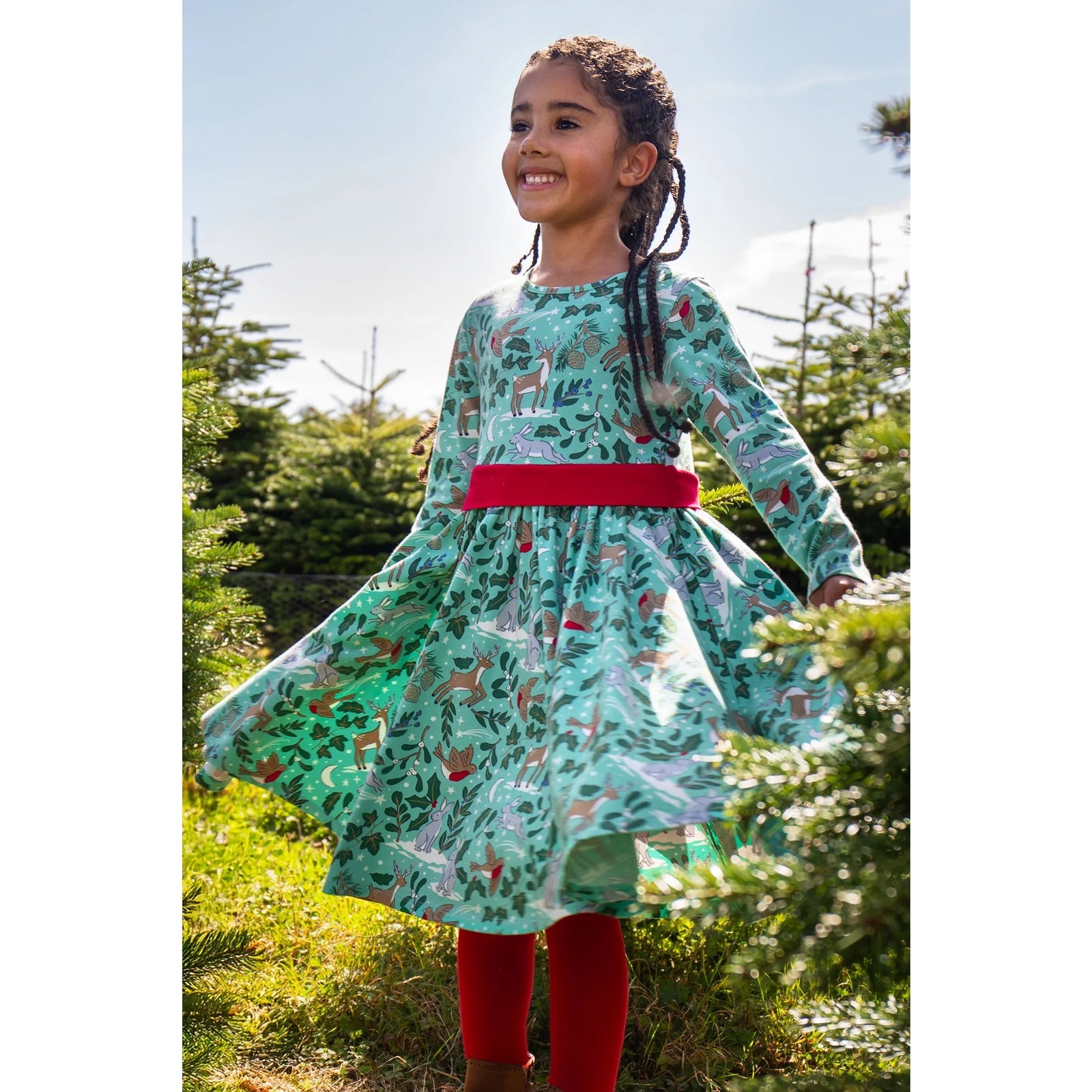 Frugi 2 Pack Tights 500067A5grob Green Robin Red Clothing 2-4YRS / Multi,4-6YRS / Multi,6-8YRS / Multi,8-10YRS / Multi