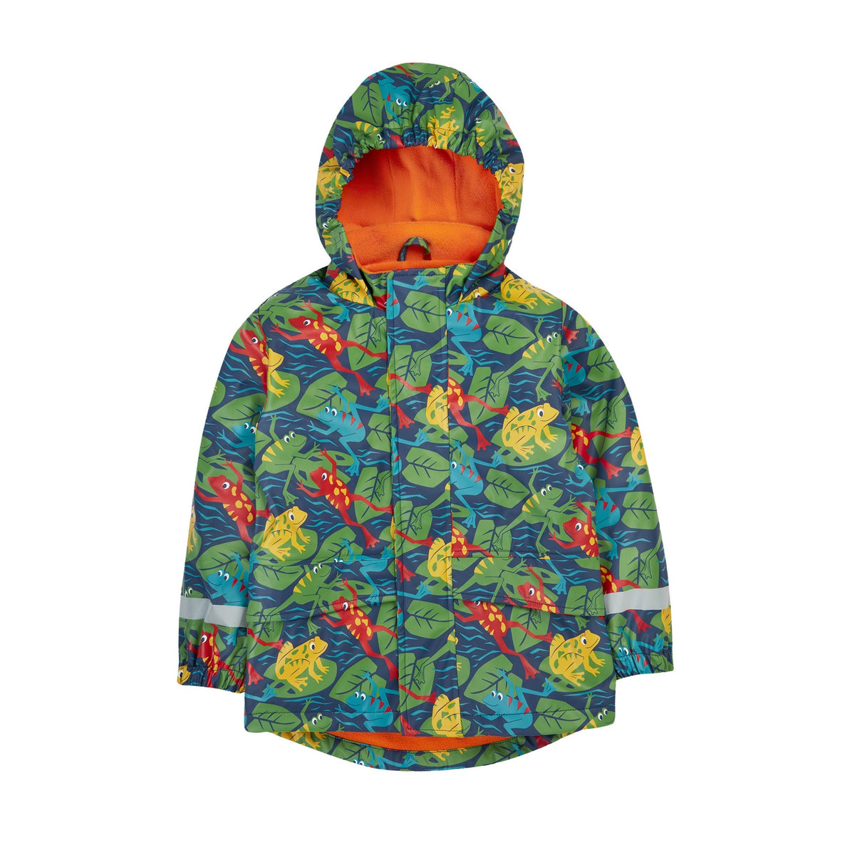 Frugi Puddle Buster Raincoat 500050A5beho Be Hoppy Clothing 2-3YRS / Multi,3-4YRS / Multi,4-5YRS / Multi,5-6YRS / Multi,6-7YRS / Multi,1-2 YRS / Multi