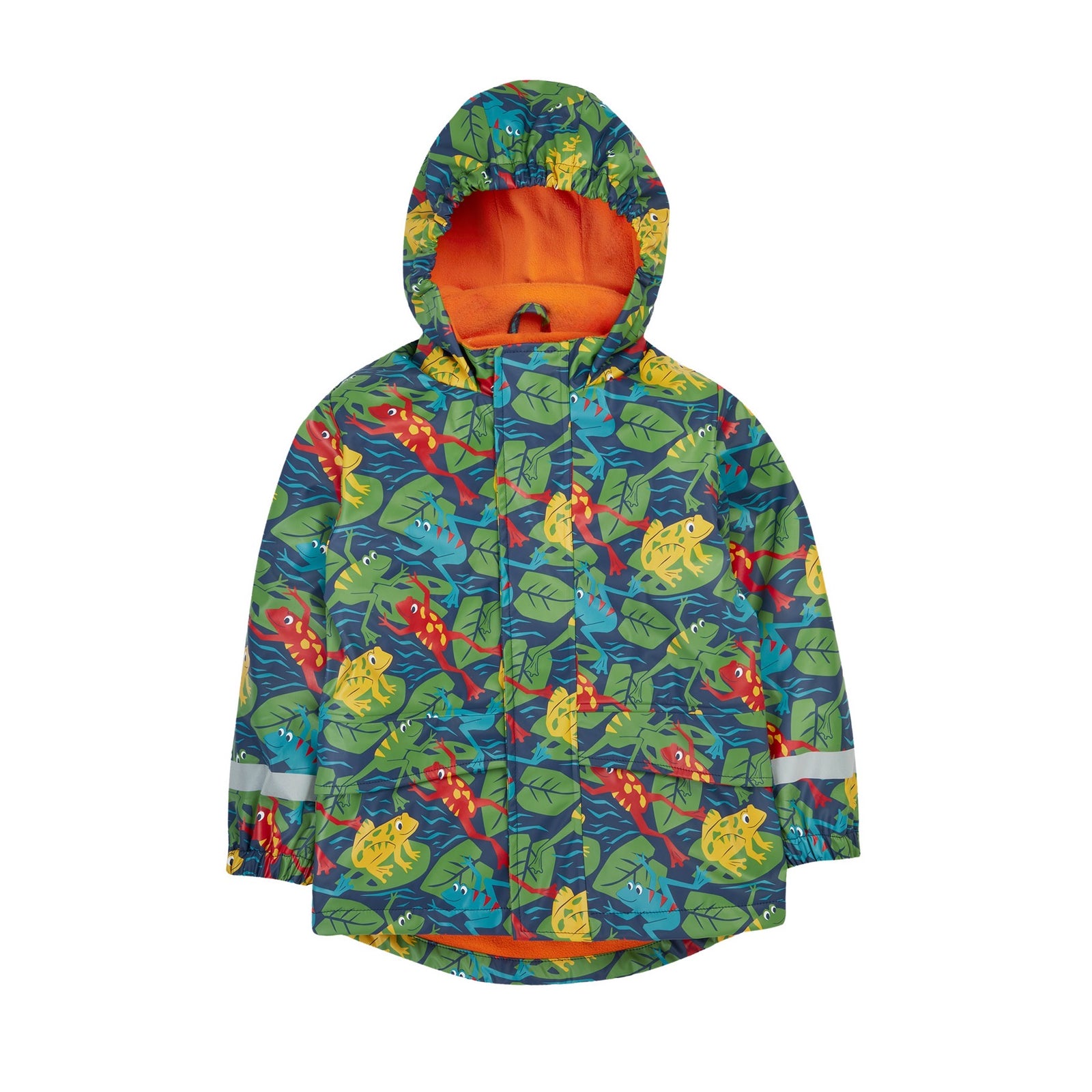 Frugi Puddle Buster Raincoat 500050A5beho Be Hoppy Clothing 2-3YRS / Multi,3-4YRS / Multi,4-5YRS / Multi,5-6YRS / Multi,6-7YRS / Multi,1-2 YRS / Multi