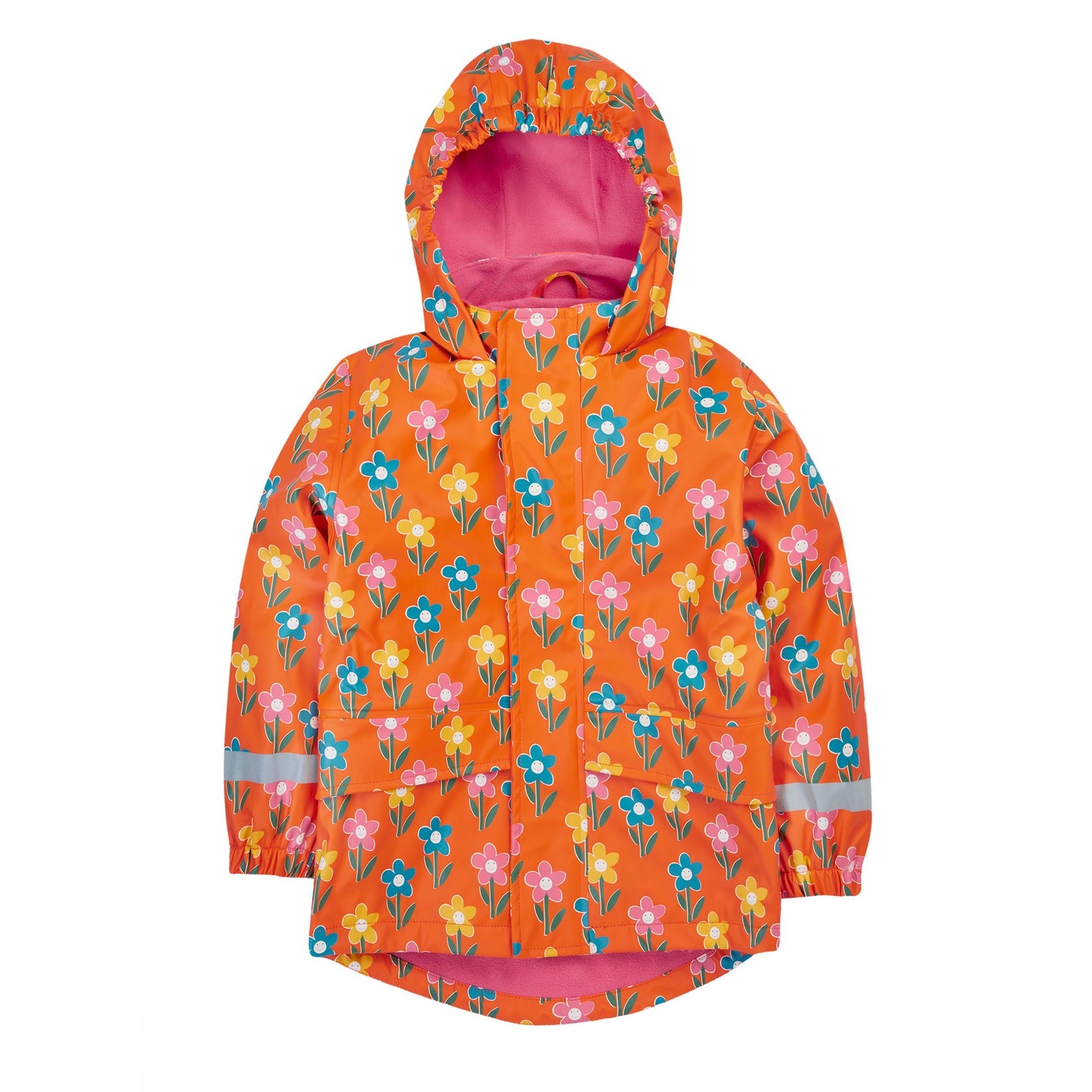 Frugi Puddle Buster Raincoat 500050A5funf Fun Flowers Clothing 2-3YRS / Multi,3-4YRS / Multi,4-5YRS / Multi,5-6YRS / Multi,6-7YRS / Multi,1-2 YRS / Multi