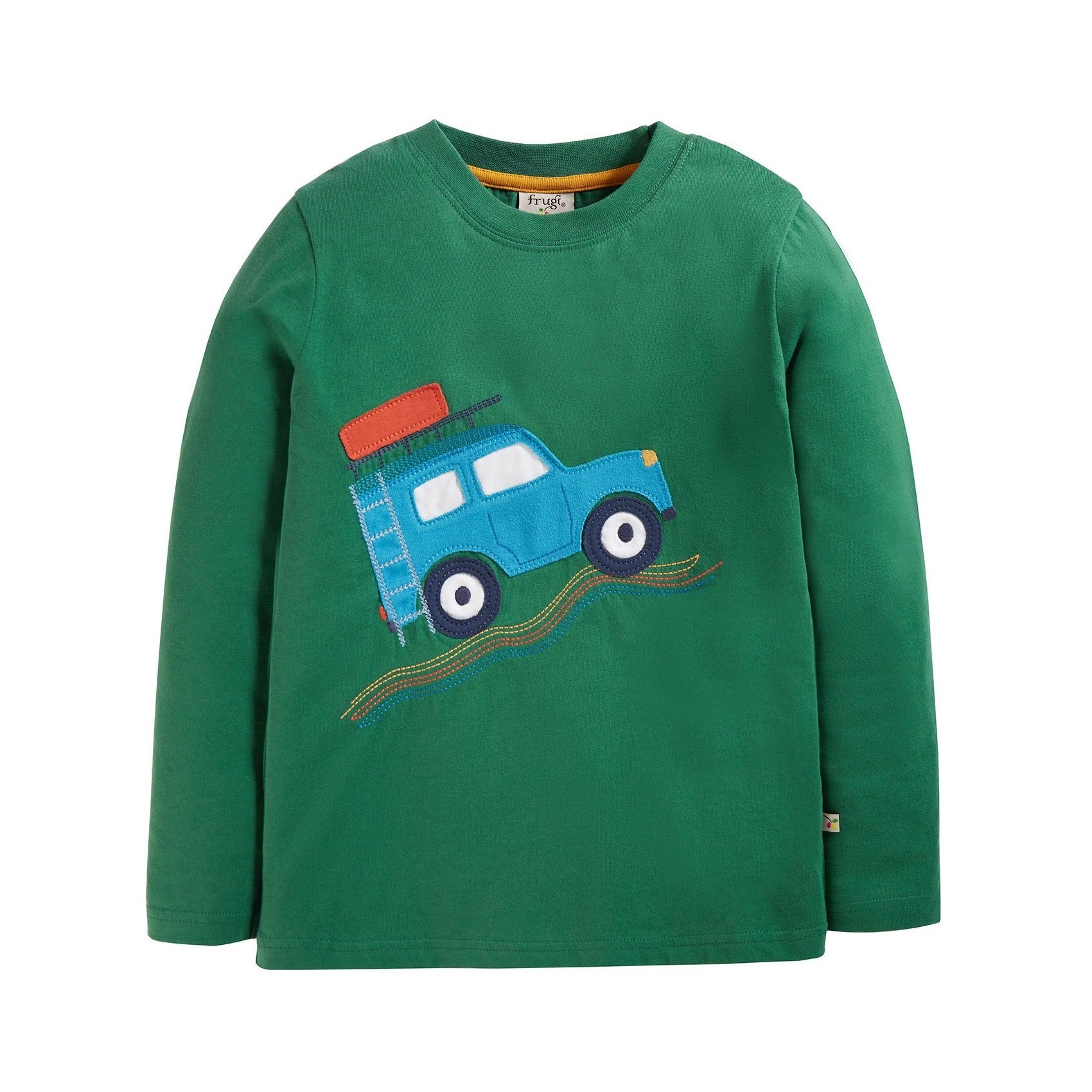 Frugi Quest T-Shirt Green Camper Clothing 2-3YRS / Green,3-4YRS / Green,4-5YRS / Green,5-6YRS / Green,6-7YRS / Green,7-8YRS / Green,8-9YRS / Green