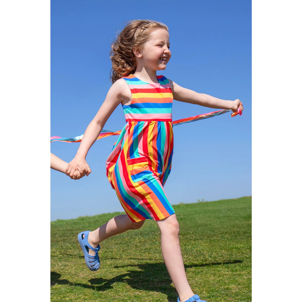 Frugi Samantha Dress 500224S6swnq Strawberry Rainbow