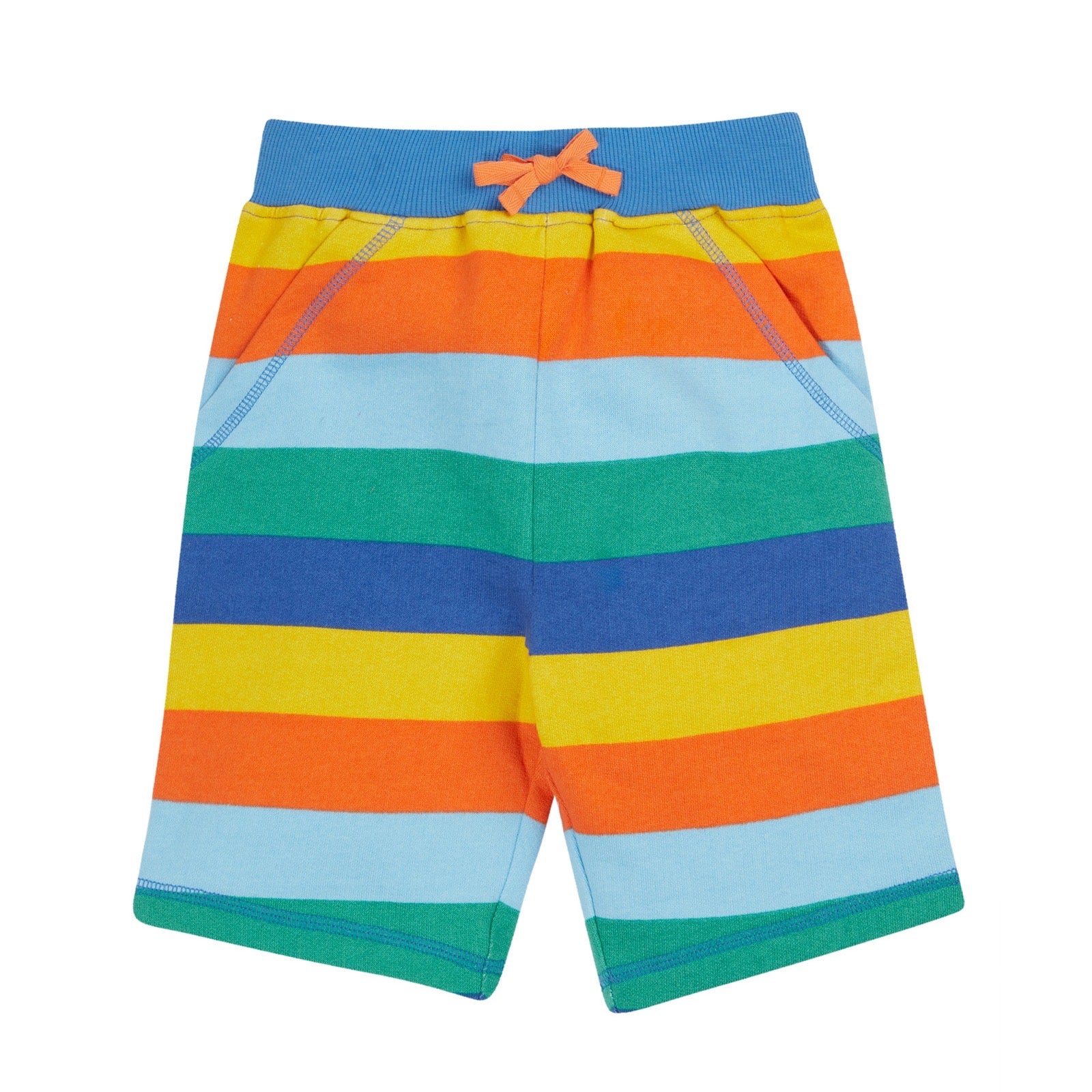 Frugi Samson Bold Stripe Shorts 501703S5bbrs Clothing 2-3YRS / Multi,3-4YRS / Multi,4-5YRS / Multi,5-6YRS / Multi,6-7YRS / Multi,7-8YRS / Multi,8-9YRS / Multi