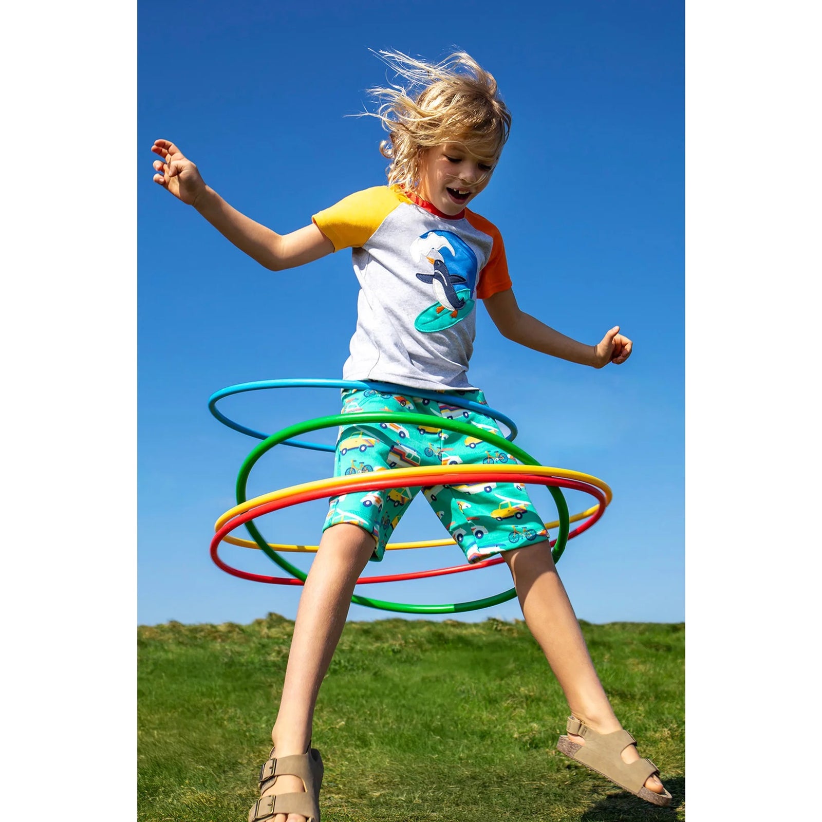 Frugi Samson Printed Shorts 501703S6snjl To The Beach Clothing 2-3YRS / Multi,3-4YRS / Multi,4-5YRS / Multi,5-6YRS / Multi,6-7YRS / Multi,7-8YRS / Multi,8-9YRS / Multi