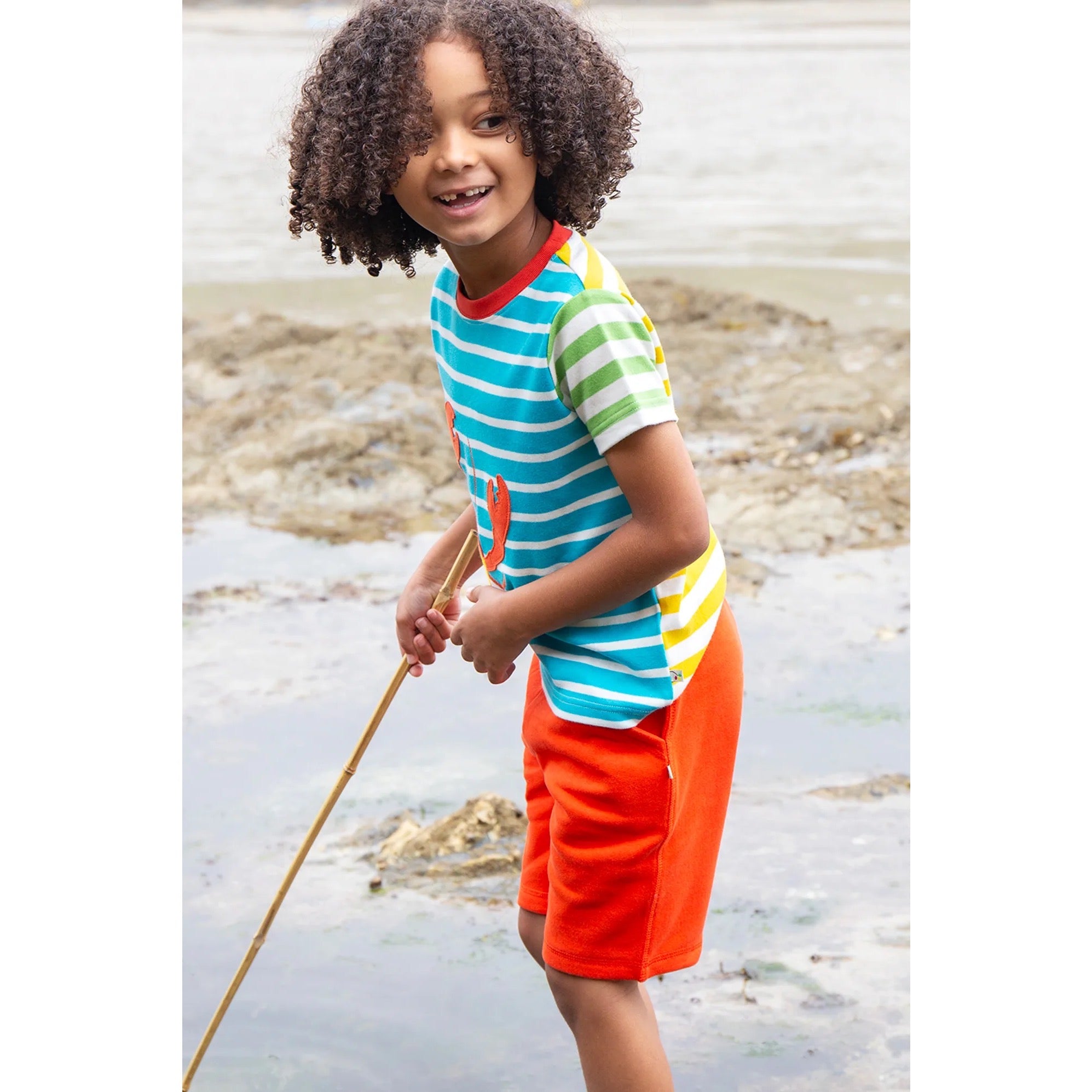 Frugi Samson Shorts Orange Clothing 2-3YRS / Orange,3-4YRS / Orange,4-5YRS / Orange,5-6YRS / Orange,6-7YRS / Orange,7-8YRS / Orange