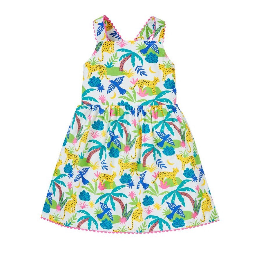 Frugi Seraphina Dress Pl1we Clothing 5-6YRS / Multi,6-7YRS / Multi,7-8YRS / Multi,8-9YRS / Multi