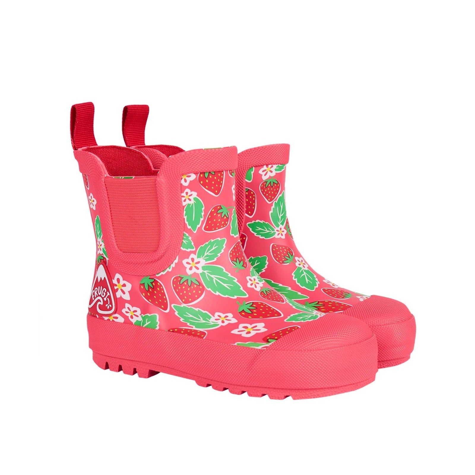 Frugi Short Wellingtons Strawberries Footwear UK4 INFANT / Strawberry,UK5 INFANT / Strawberry,UK6 INFANT / Strawberry,UK7 INFANT / Strawberry,UK8 INFANT / Strawberry,UK9 KIDS / Strawberry,UK10 KIDS / Strawberry,UK11 KIDS / Strawberry,UK12 KIDS / Strawberry