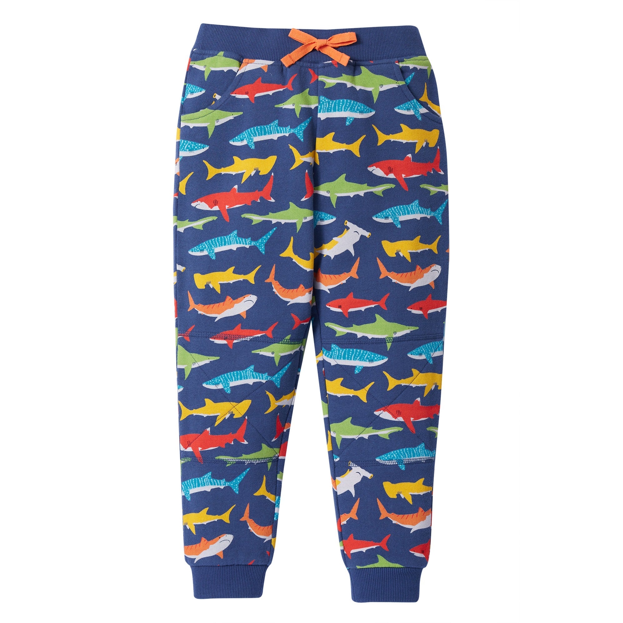 Frugi Snug Joggers Pa8na Shiver Of Sharks Clothing 2-3YRS / Indigo,3-4YRS / Indigo,4-5YRS / Indigo,5-6YRS / Indigo,6-7YRS / Indigo,7-8YRS / Indigo,8-9YRS / Indigo