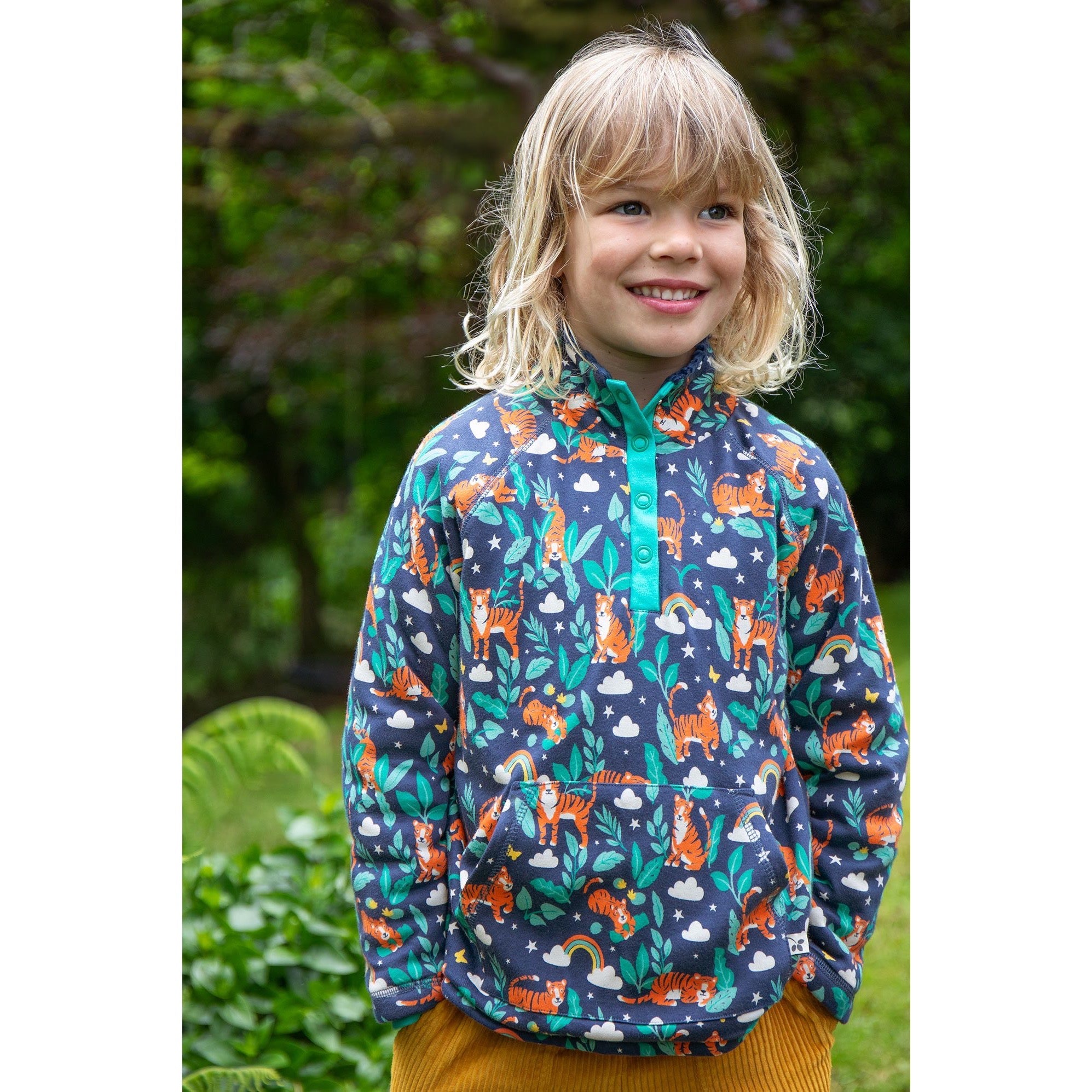 Frugi Snuggle Fleece 500030A4roar Roarsome Clothing 2-3YRS / Indigo,3-4YRS / Indigo,4-5YRS / Indigo,5-6YRS / Indigo,6-7YRS / Indigo,7-8YRS / Indigo,8-9YRS / Indigo