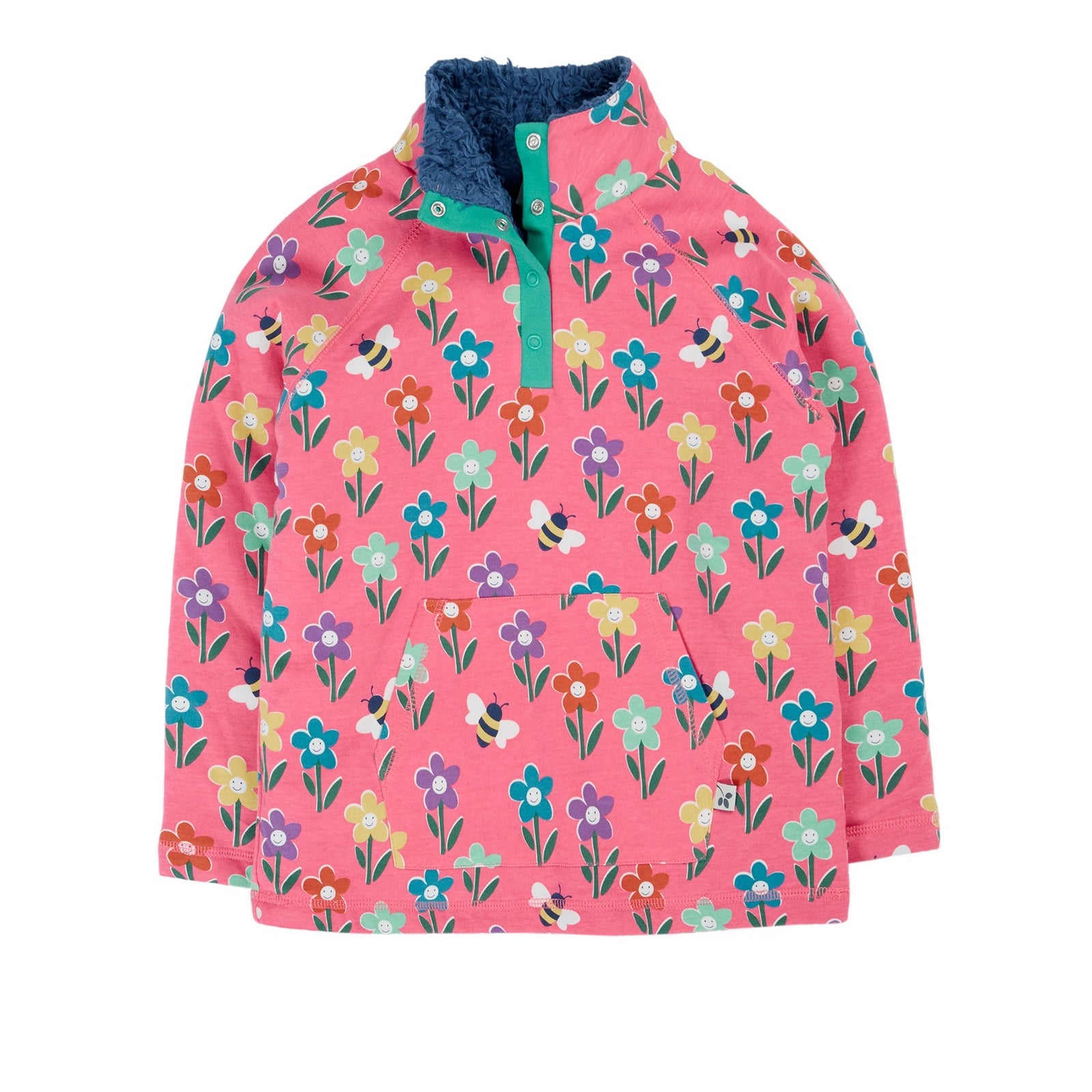 Frugi Snuggle Fleece 500030A5tuff Tulip Flowers Clothing 2-3YRS / Pink,3-4YRS / Pink,4-5YRS / Pink,5-6YRS / Pink,6-7YRS / Pink,7-8YRS / Pink