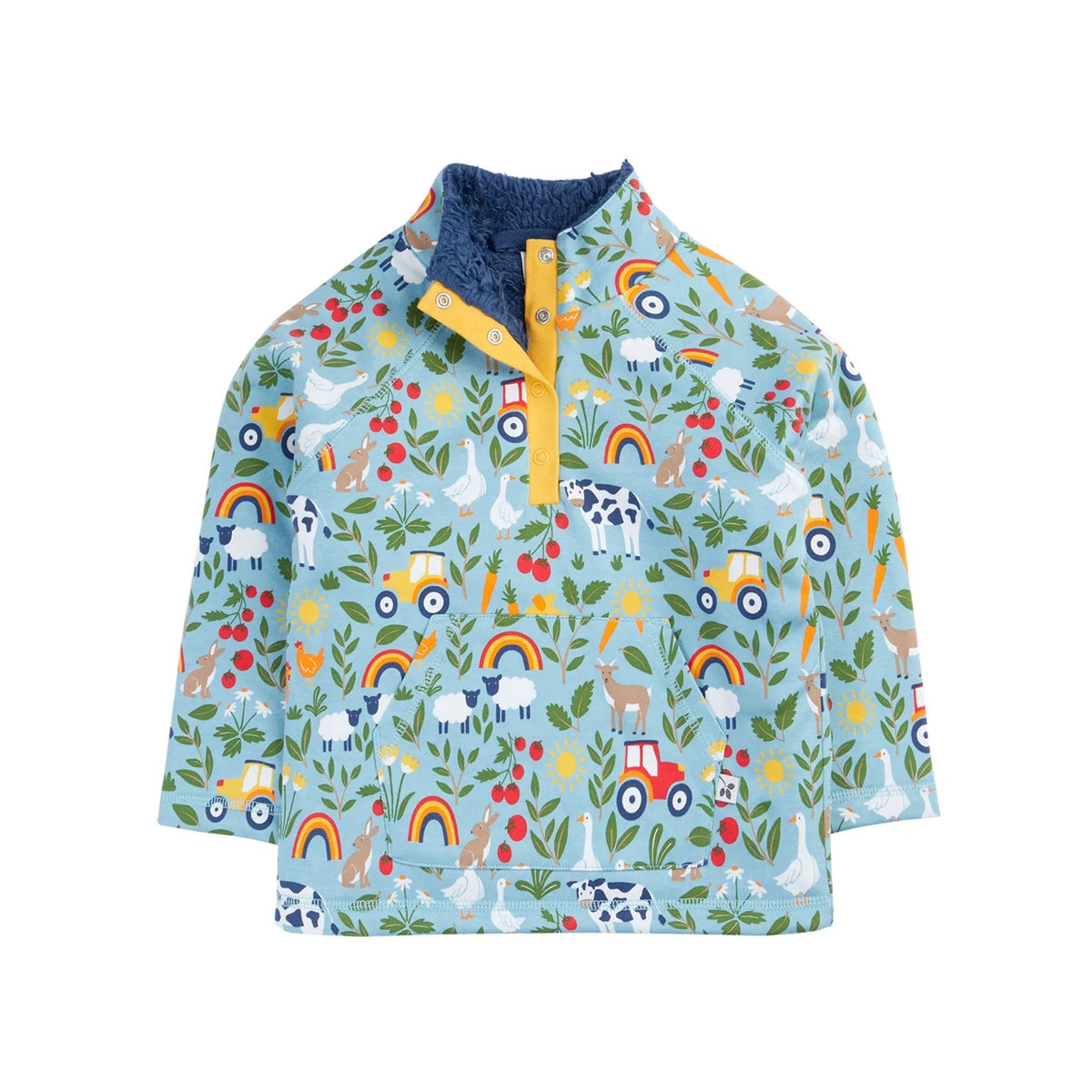 Frugi Snuggle Fleece 500030S6onfm On The Farm Clothing 3-4YRS / Multi,4-5YRS / Multi,5-6YRS / Multi,6-7YRS / Multi