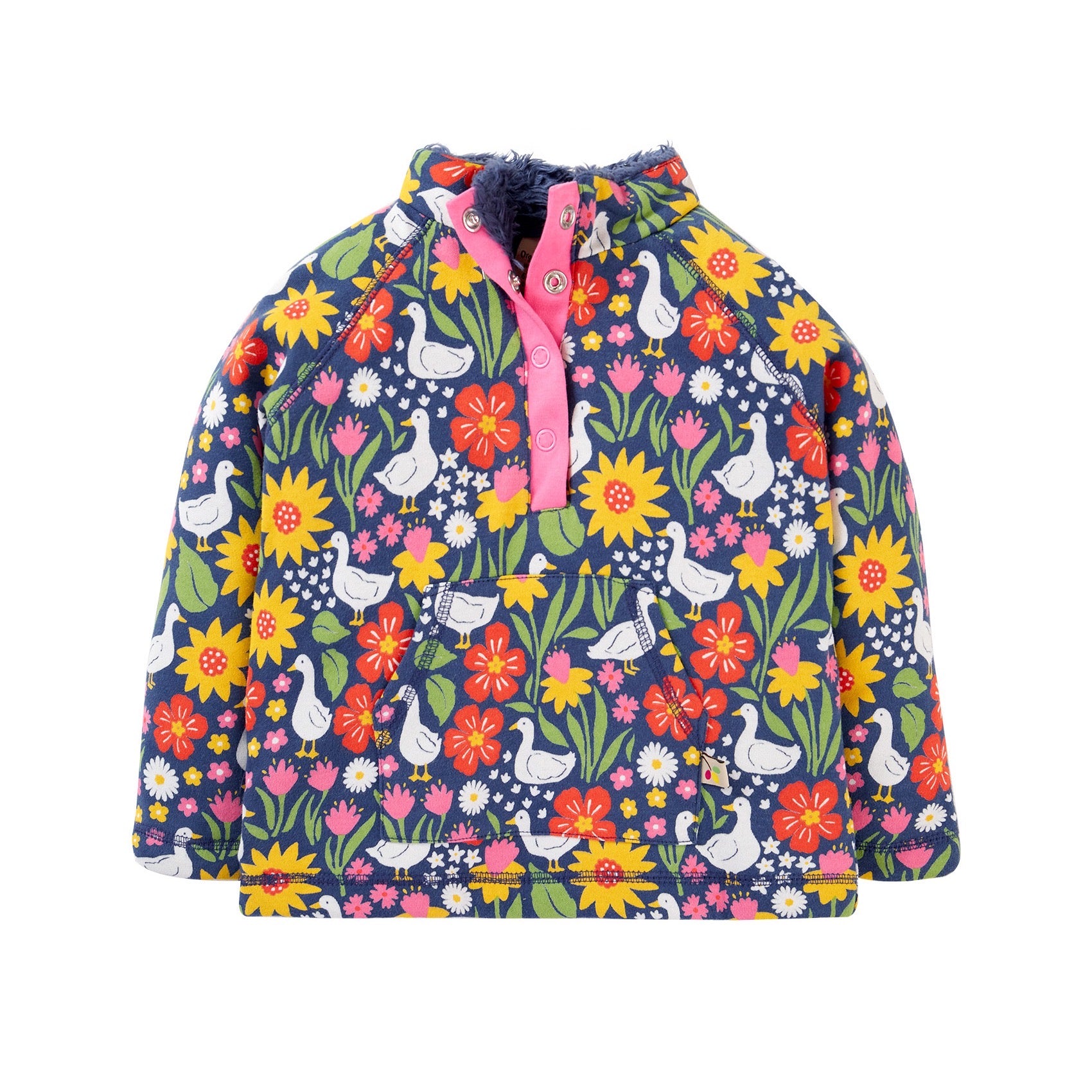 Frugi Snuggle Fleece Ph6bb Springtime Ducks Clothing 2-3YRS / Multi,3-4YRS / Multi