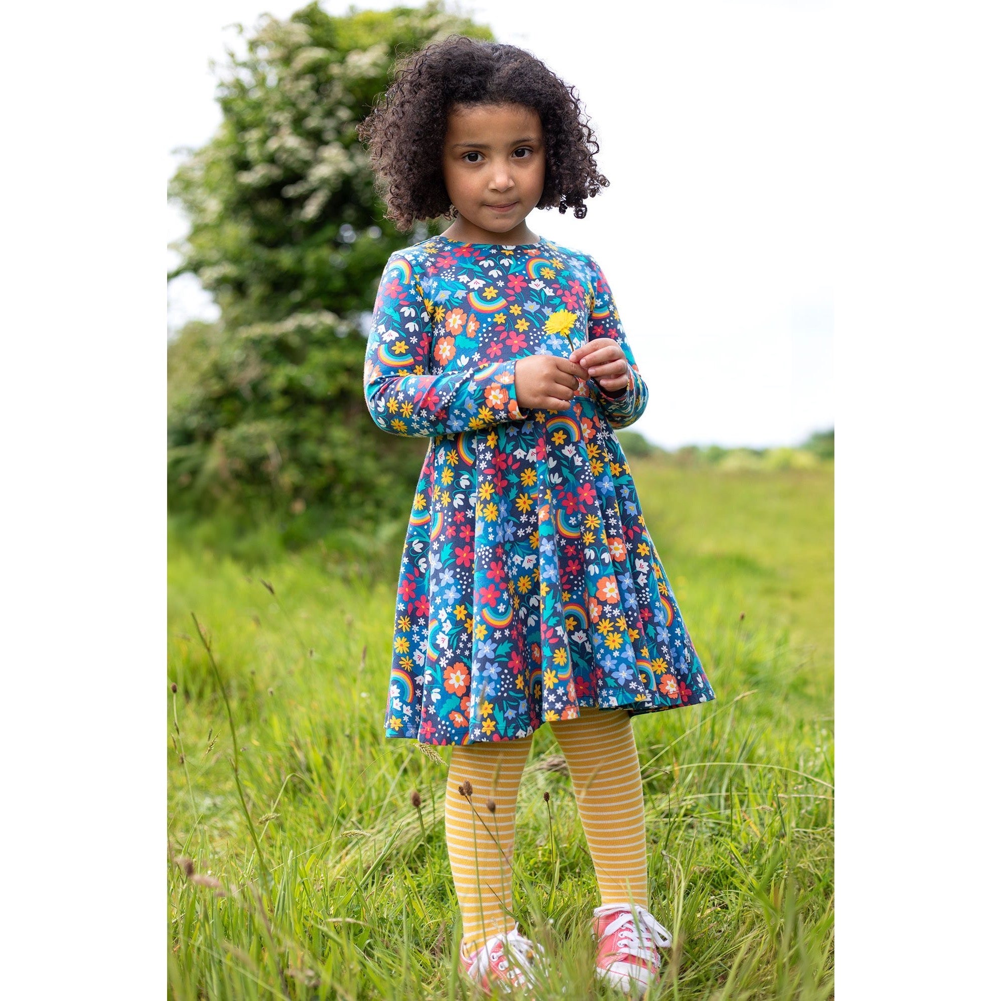 Frugi Sofia Skater Dress 500028A4wthd Winter Hedgerow Clothing 2-3YRS / Multi,3-4YRS / Multi,4-5YRS / Multi,5-6YRS / Multi,6-7YRS / Multi,7-8YRS / Multi,8-9YRS / Multi