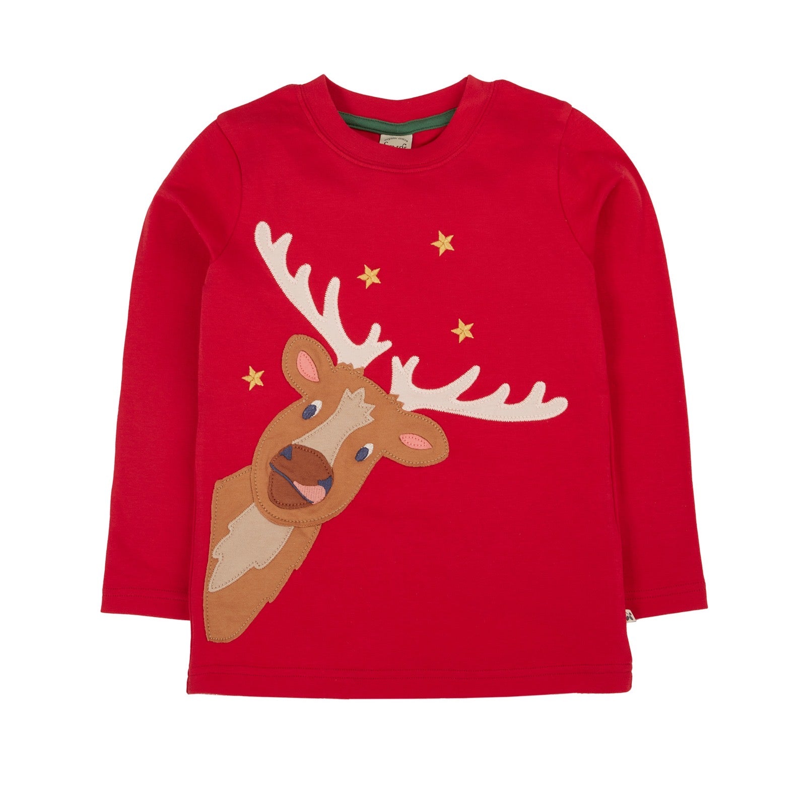 Frugi Terrific T-Shirt Red Caribou Clothing 2-3YRS / Red,3-4YRS / Red,4-5YRS / Red,5-6YRS / Red,6-7YRS / Red,7-8YRS / Red,8-9YRS / Red