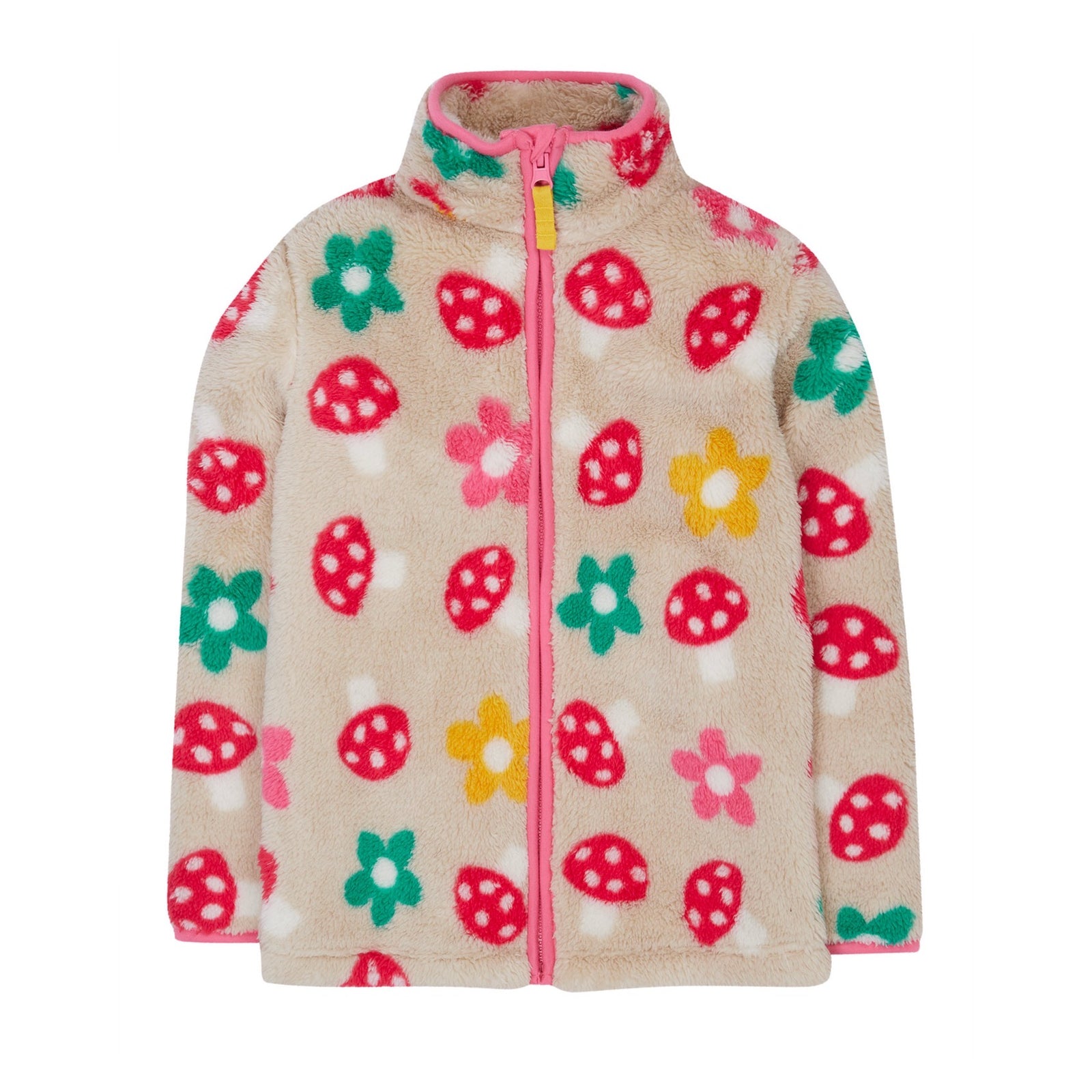 Frugi Zipped Ted Fleece Mushroom Field Clothing 2-3YRS / Multi,3-4YRS / Multi,4-5YRS / Multi,5-6YRS / Multi,6-7YRS / Multi,7-8YRS / Multi,8-9YRS / Multi,9-10YRS / Multi