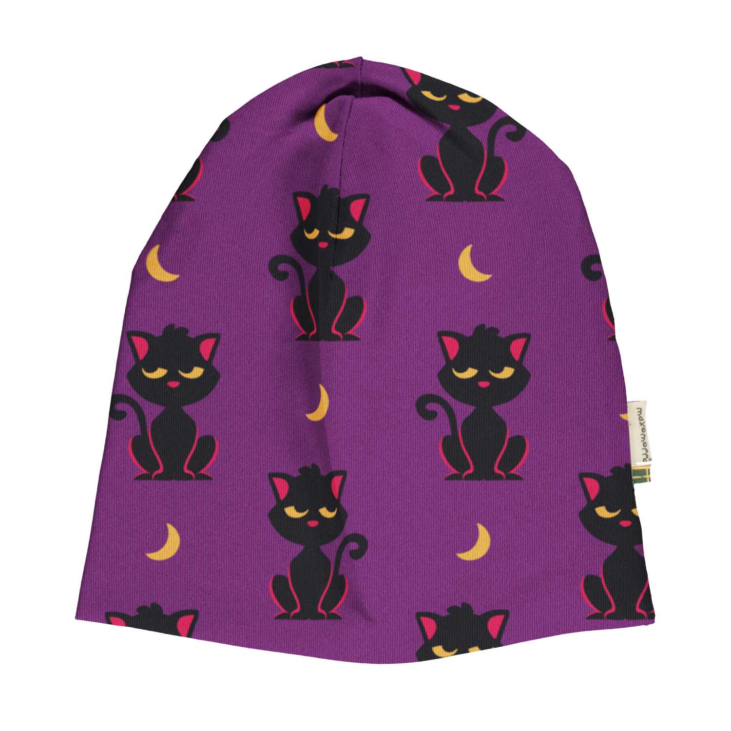 Maxomorra Cat Hat Aw24 Clothing 52/54 CM / Purple,56/58 CM / Purple