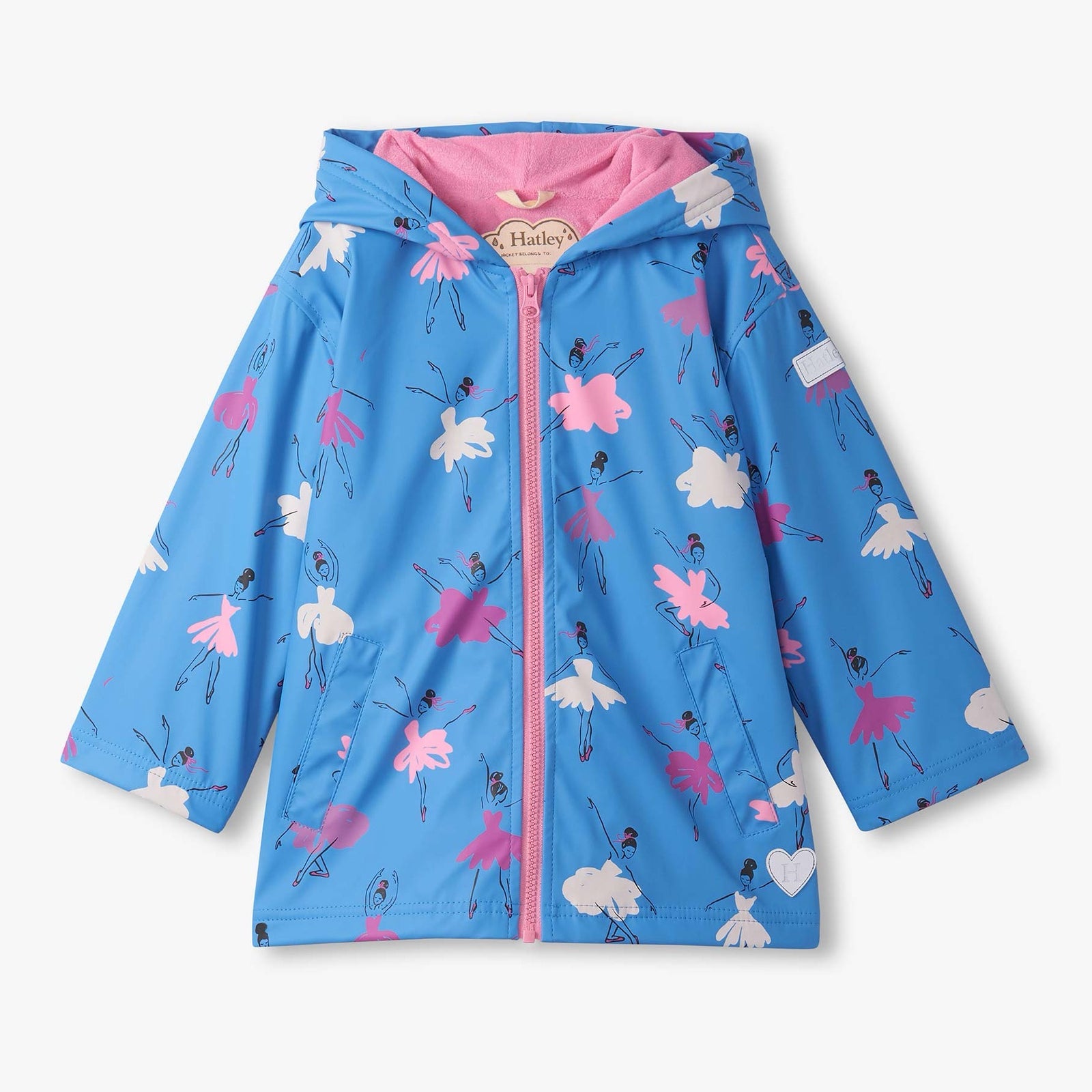 Hatley Ballet School Colour Changing Raincoat Clothing 2YRS / Blue,3YRS / Blue,4YRS / Blue,5YRS / Blue,6YRS / Blue,7YRS / Blue,8YRS / Blue