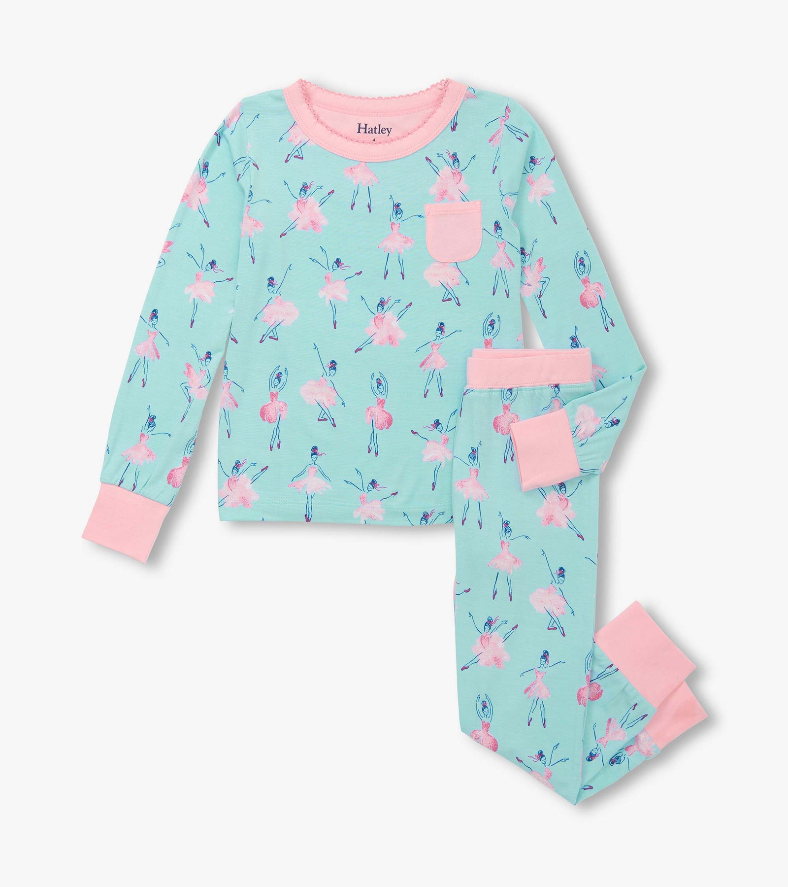 Hatley Ballet School Pj Set Clothing 3YRS / Multi,4YRS / Multi,5YRS / Multi,6YRS / Multi,7YRS / Multi,8YRS / Multi