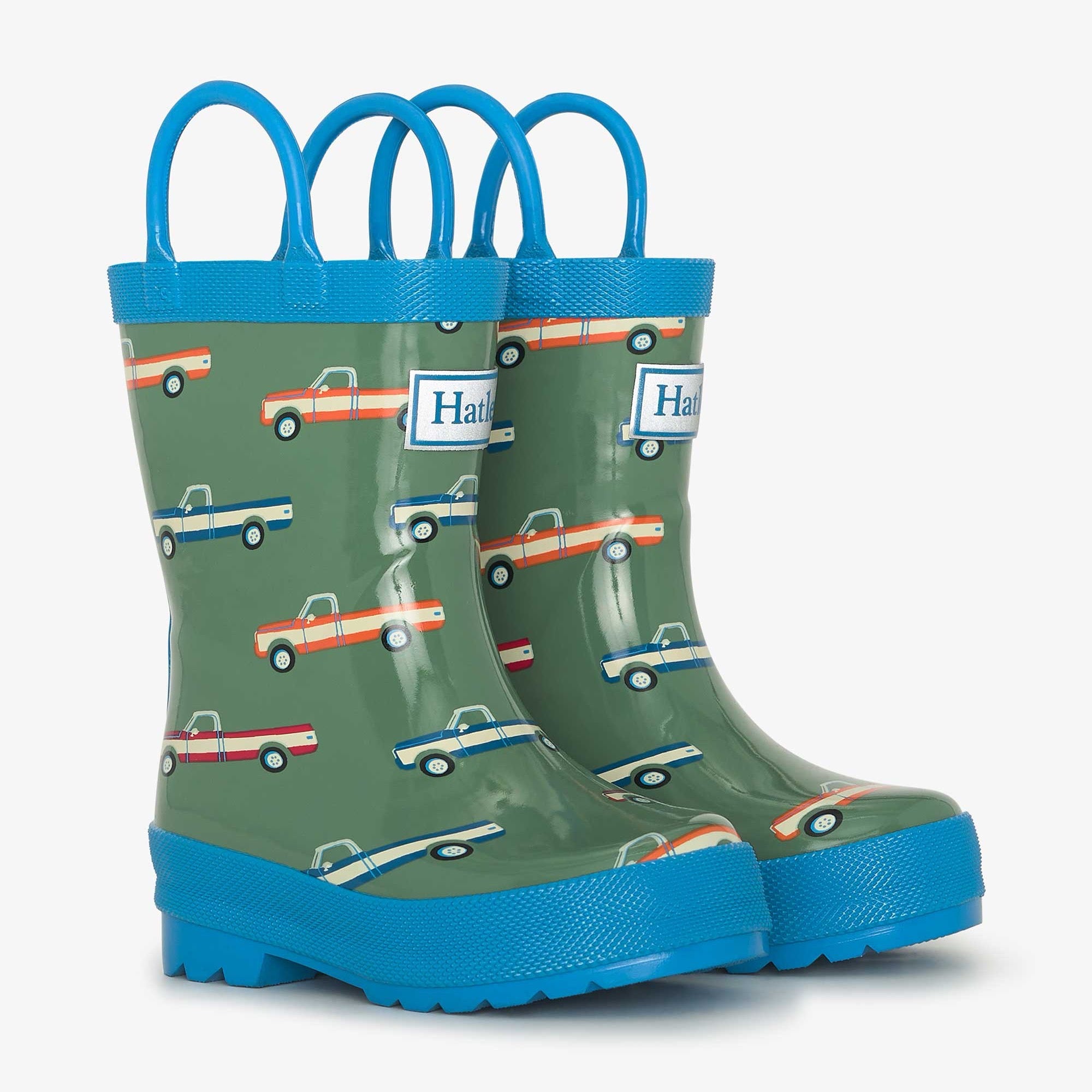 Hatley Big Trucks Pre-School Wellingtons Footwear UK4 INFANT / Green,UK5 INFANT / Green,UK6 INFANT / Green,UK7 INFANT / Green,UK8 INFANT / Green,UK9 KIDS / Green