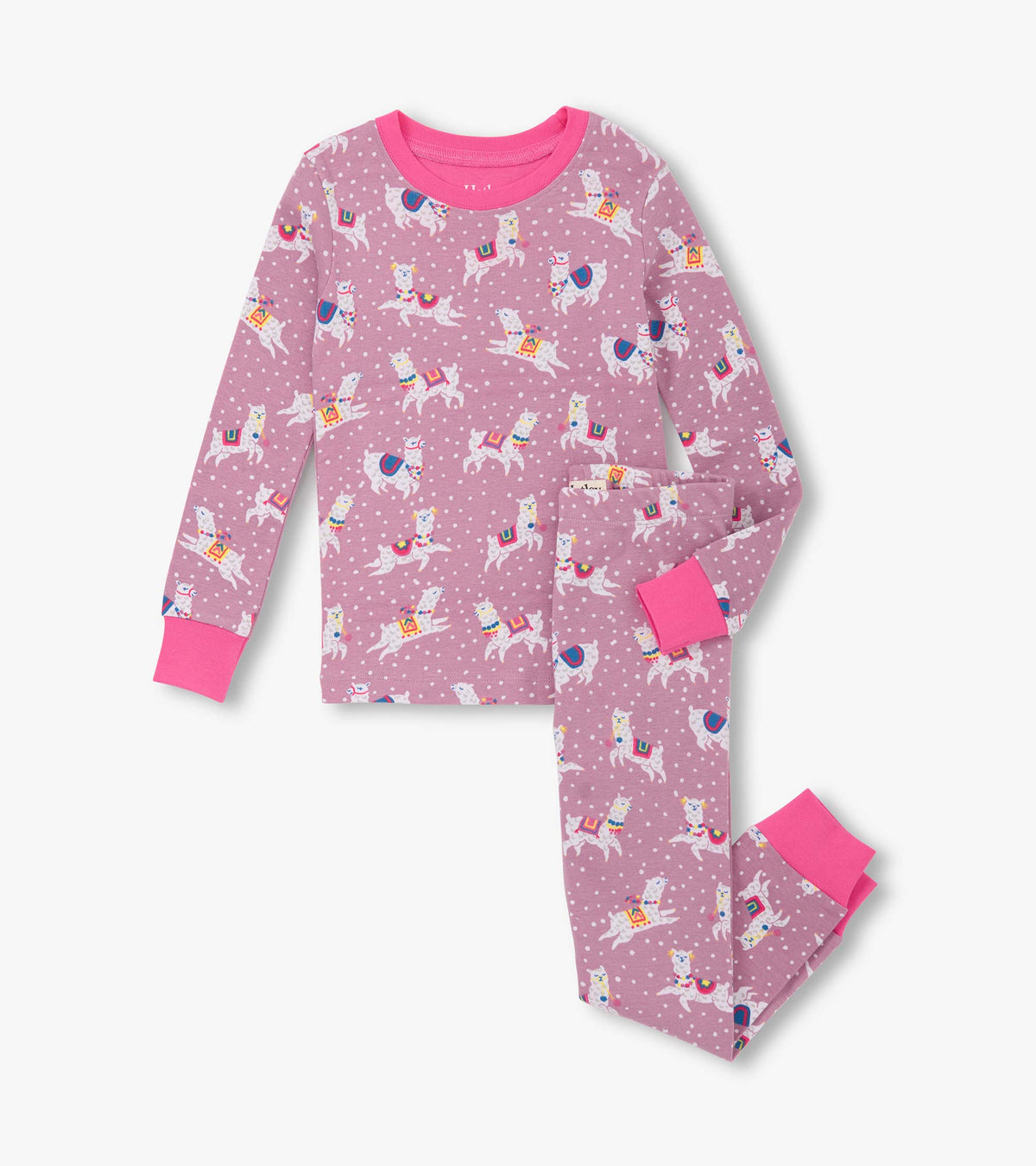 Hatley Dancing Alpacas Pj Set Clothing 4YRS / Pink,5YRS / Pink,6YRS / Pink,7YRS / Pink,8YRS / Pink,10YRS / Pink,12YRS / Pink